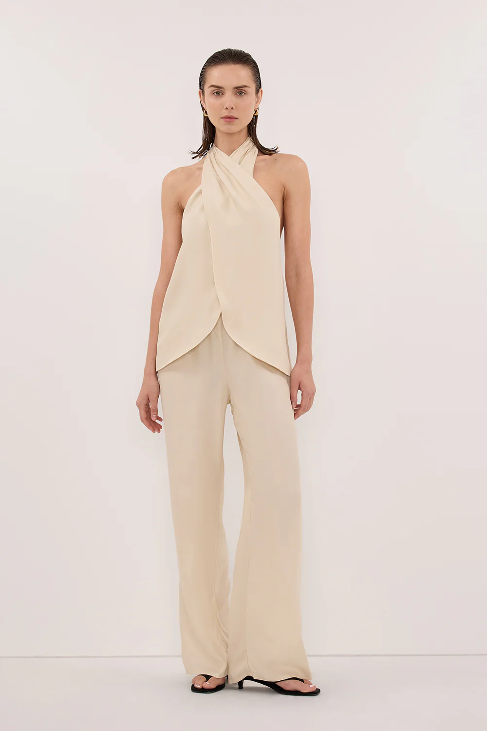 ADDIE STRAW CUPRO DRAWSTRING PANT - Image 2