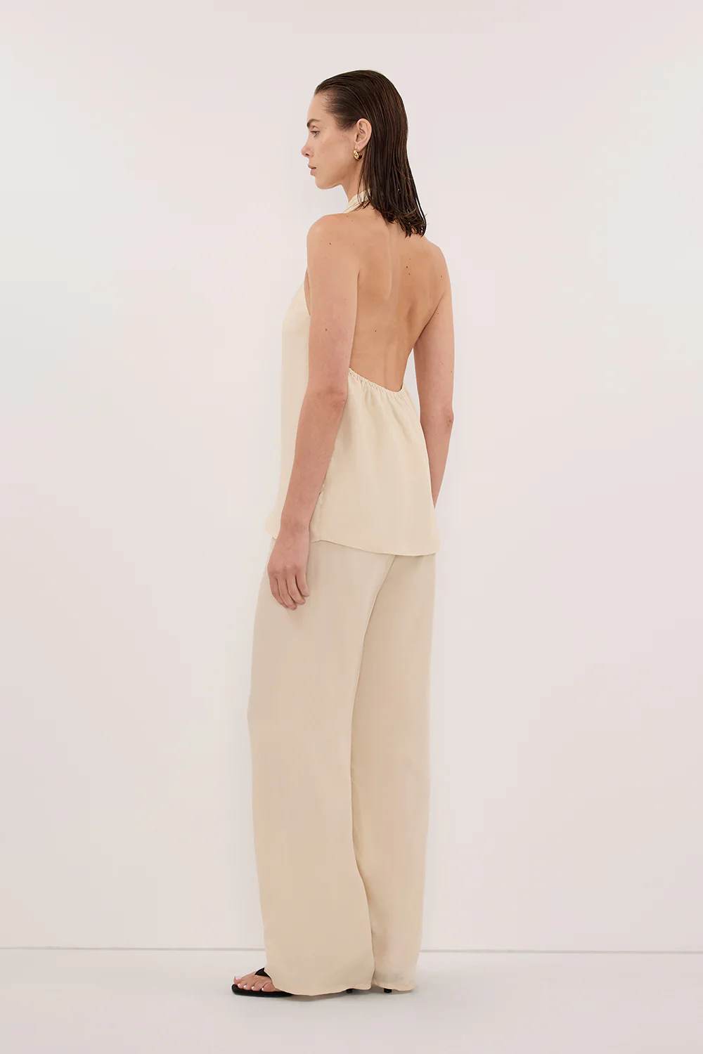ADDIE STRAW CUPRO DRAWSTRING PANT - Image 5