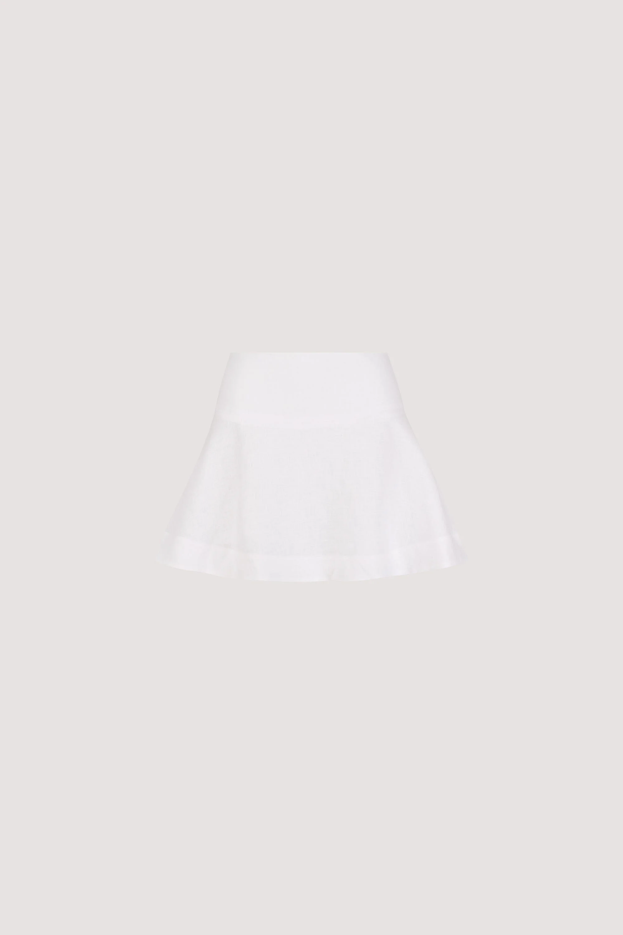 ALEA WHITE LINEN FLOUNCE MINI SKIRT - Image 7
