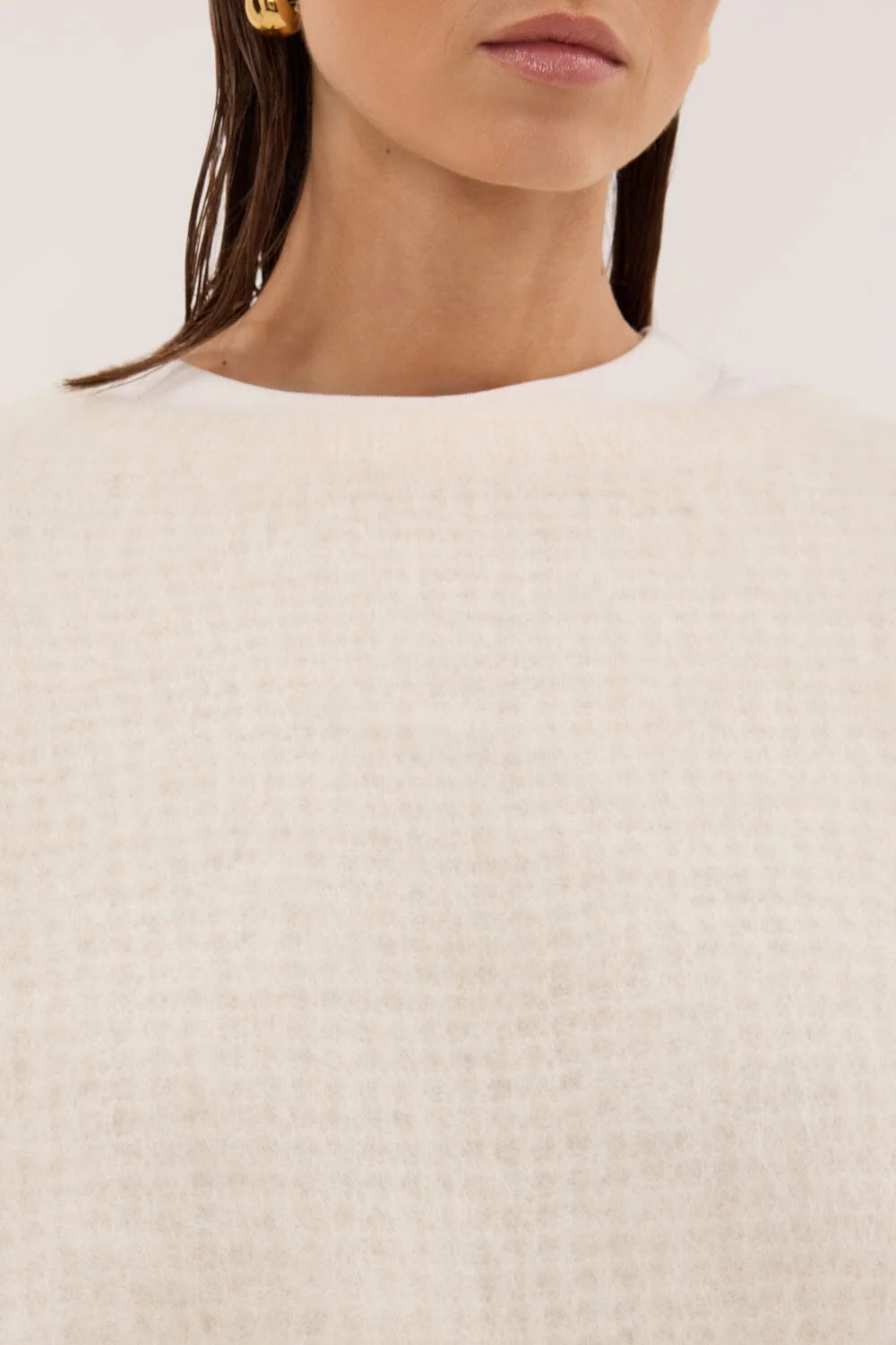 ALYSSA IVORY CREW NECK JUMPER - Image 5