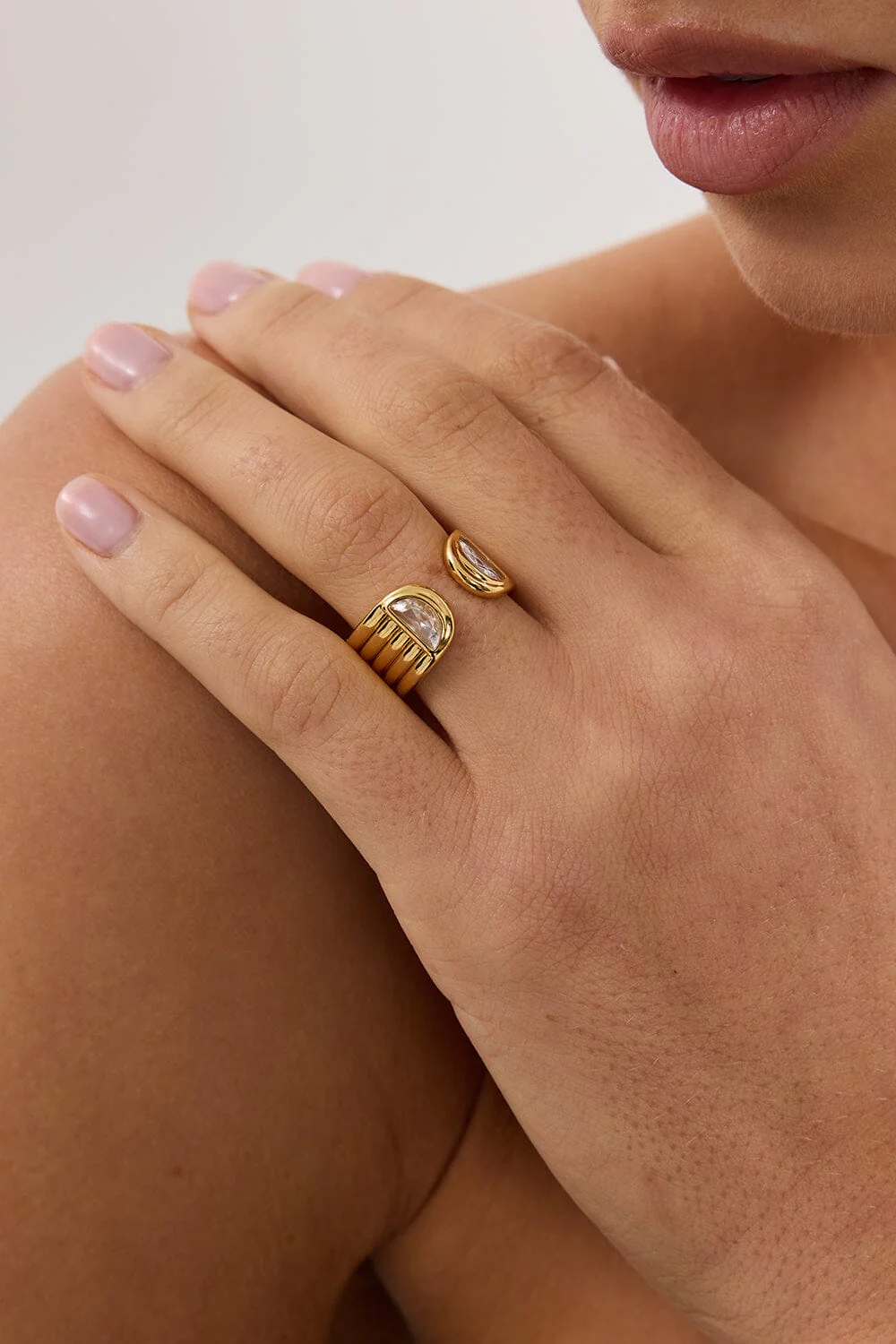 AMBER SCEATS PLUMERIA RING - Image 2