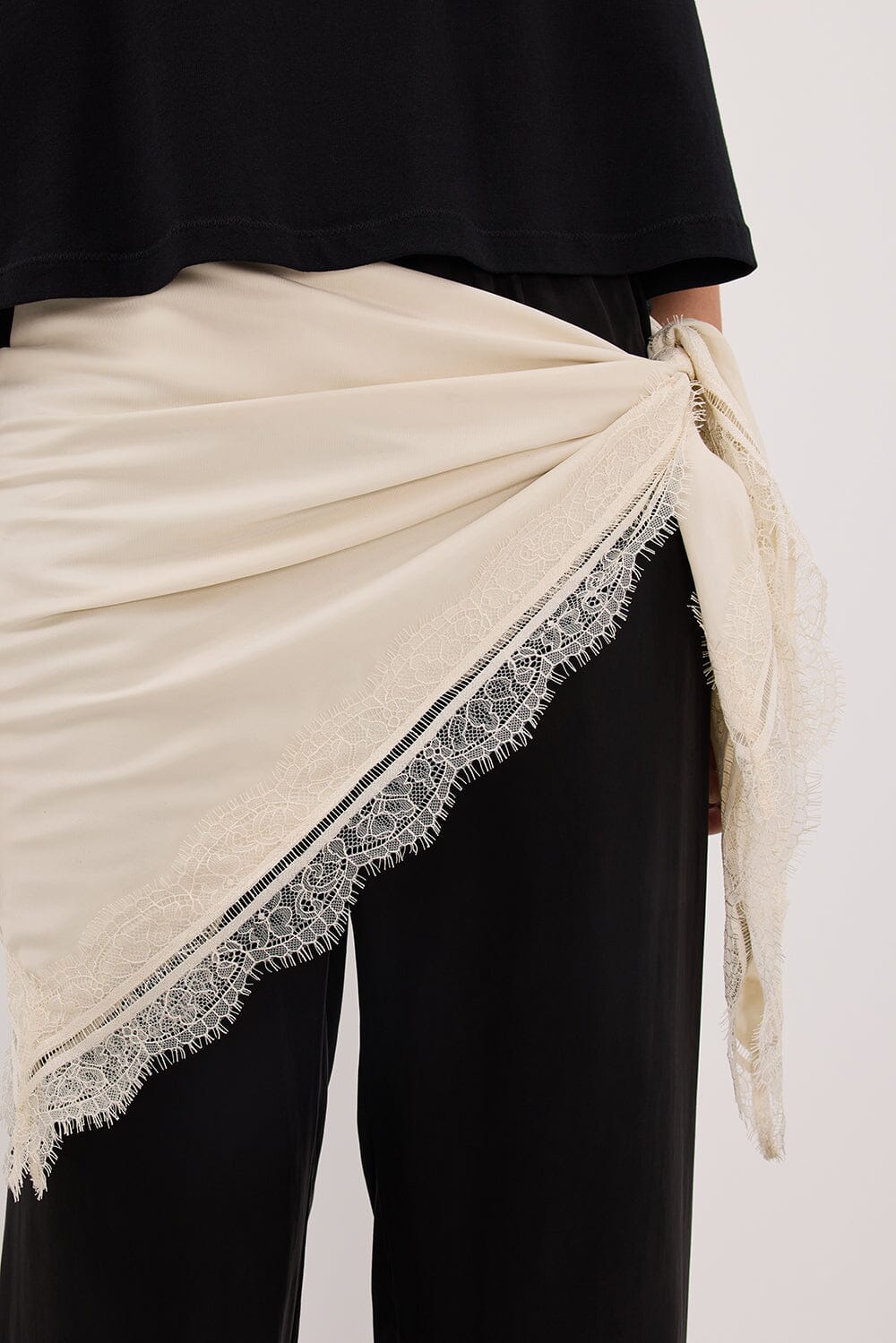 ANDREA SANDSTONE CUPRO LACE SCARF - Image 5