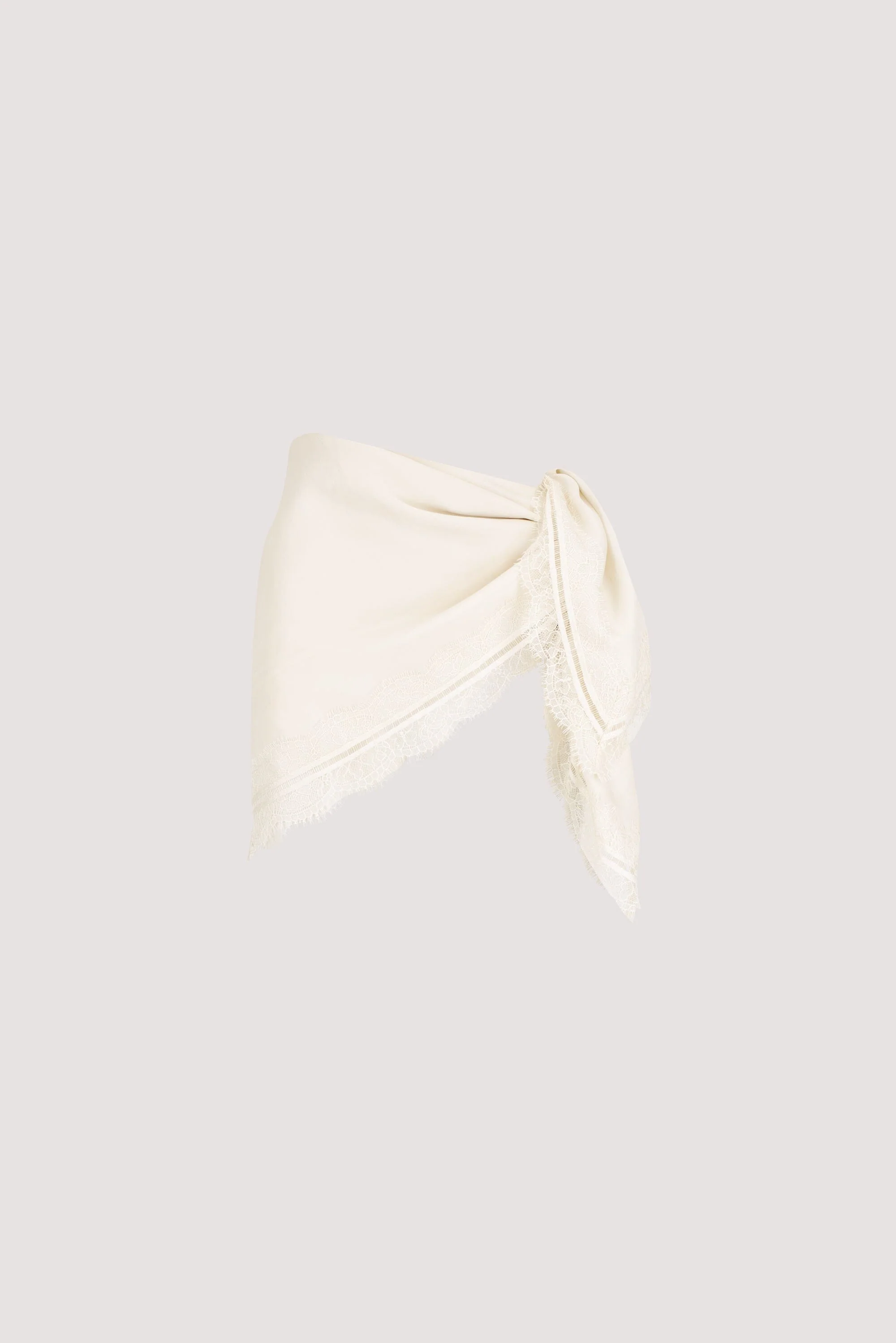 ANDREA SANDSTONE CUPRO LACE SCARF - Image 6