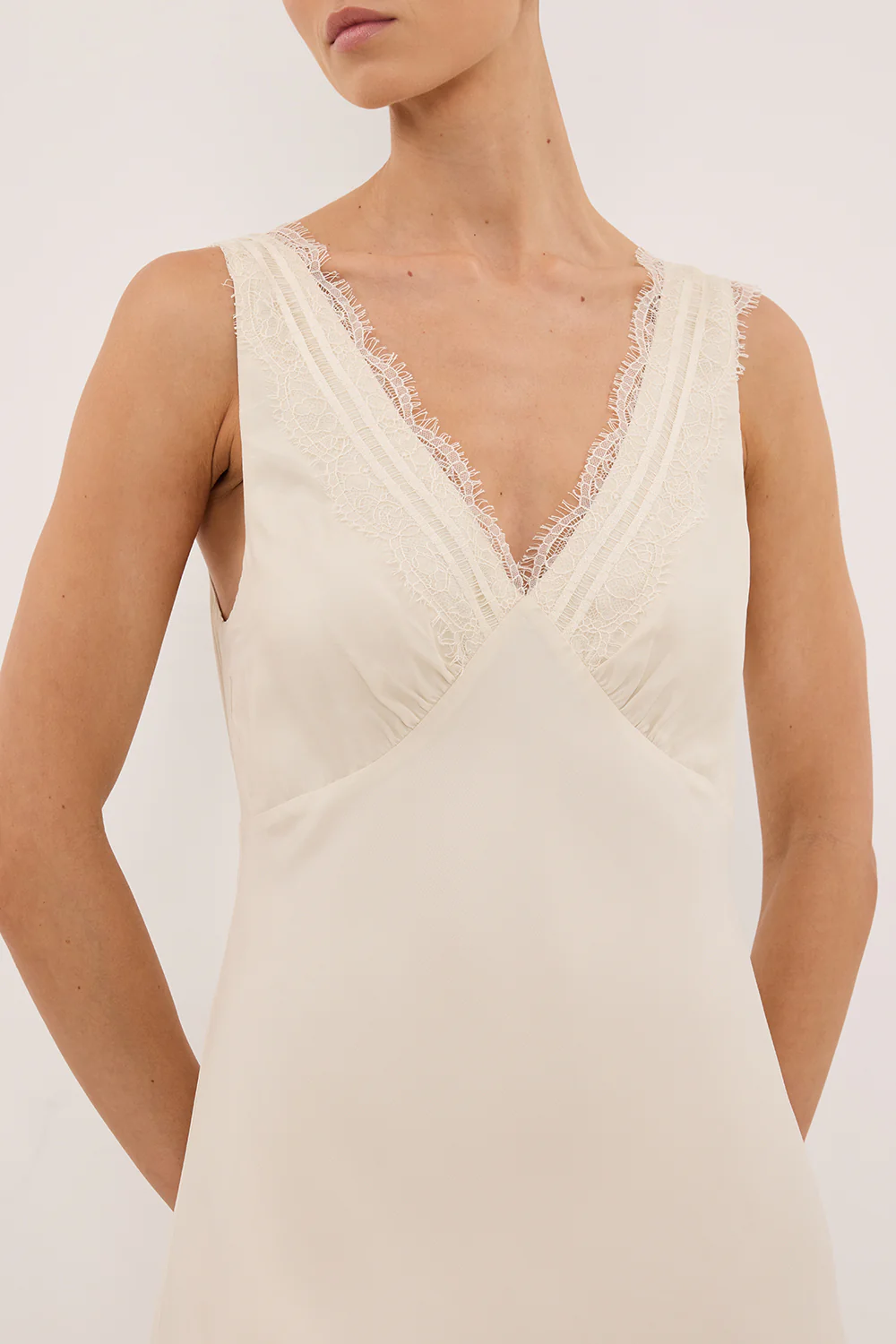 ANDREA SANDSTONE CUPRO MIDI DRESS - Image 5