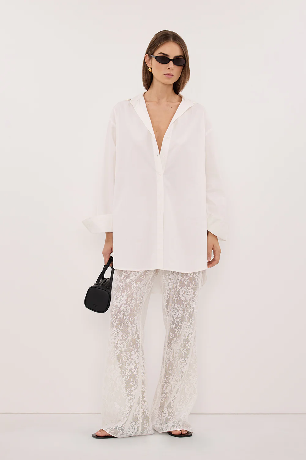 ANYA WHITE LACE PANT - Image 3