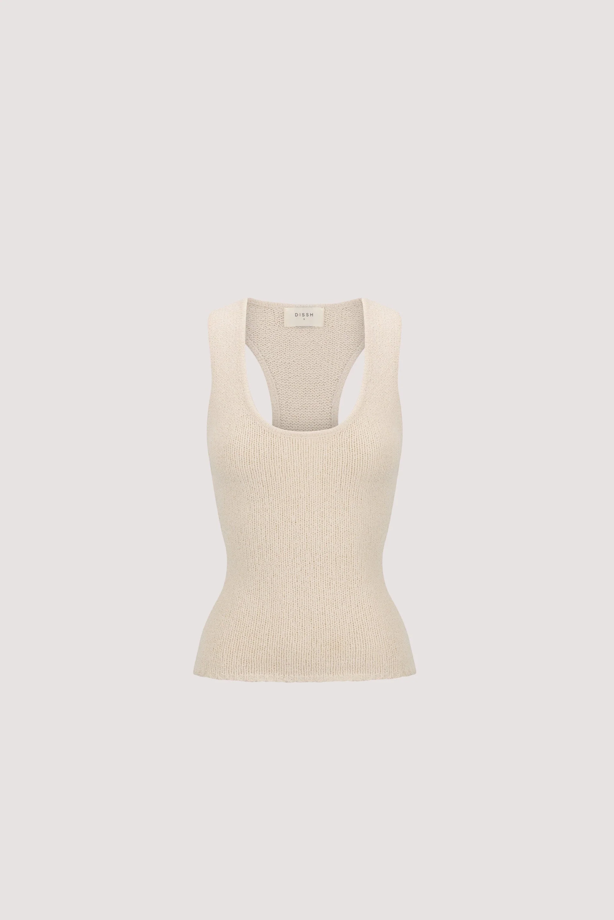 ASPEN SANDSTONE SLEEVELESS RACER KNIT TOP - Image 6