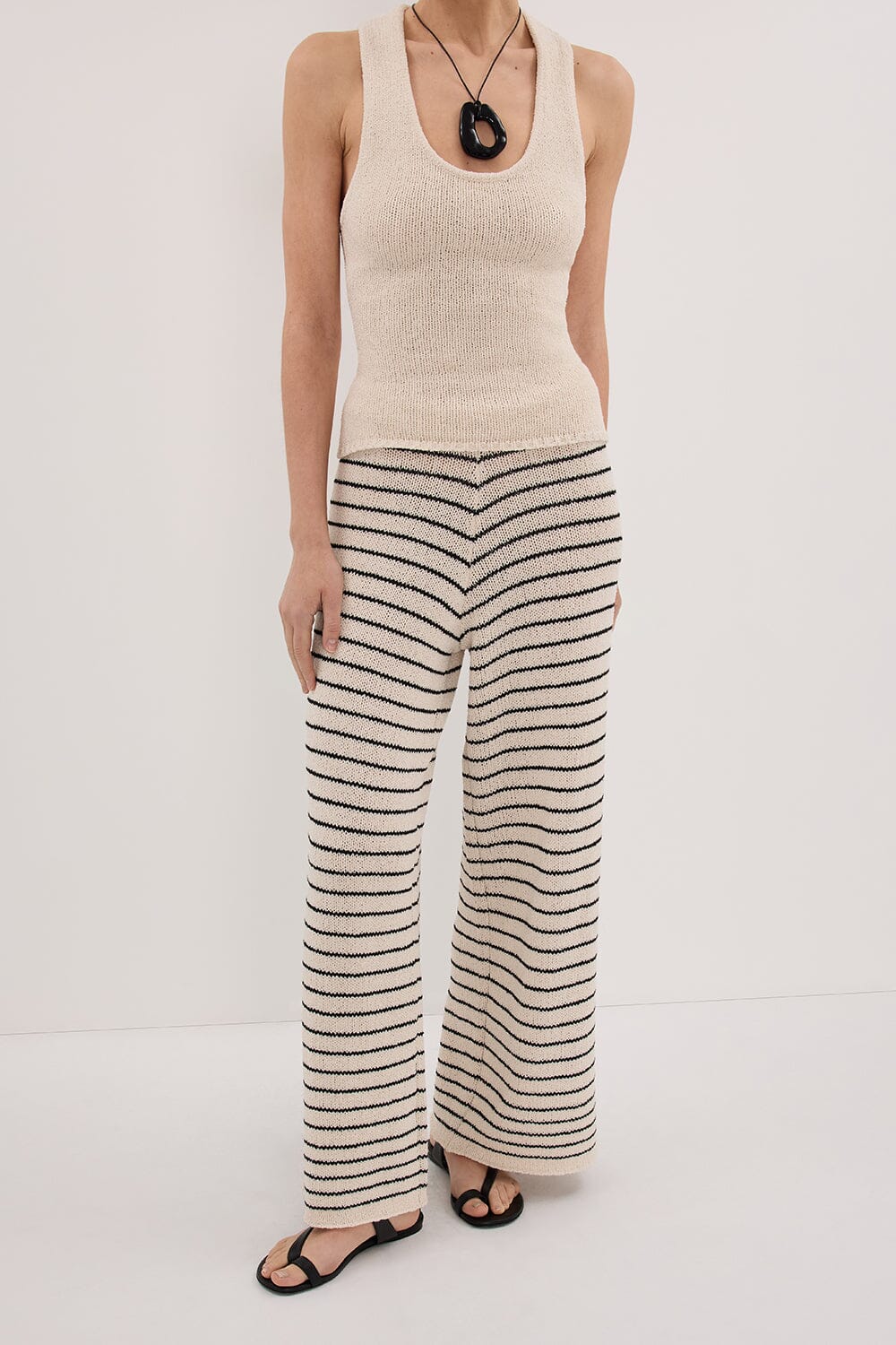 ASPEN SANDSTONE STRIPE KNIT PANT - Image 2