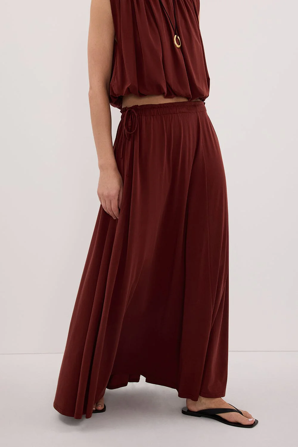 AVA SAHARA MODAL BLEND MIDI SKIRT - Image 2