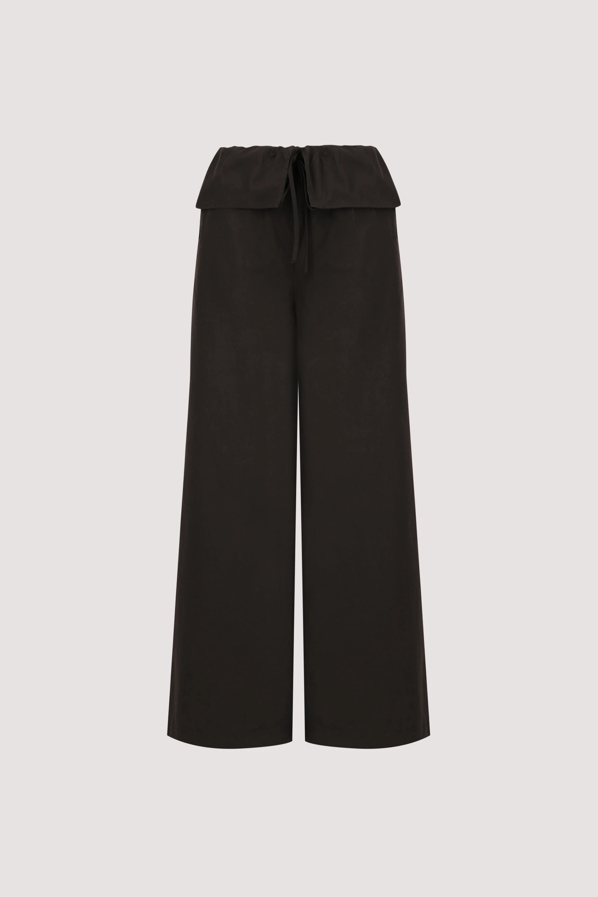BENTLEE BLACK COTTON FISHERMAN PANT - Image 6