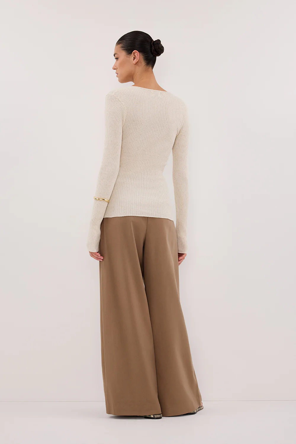 BLAIR NATURAL LONG SLEEVE KNIT TOP - Image 4