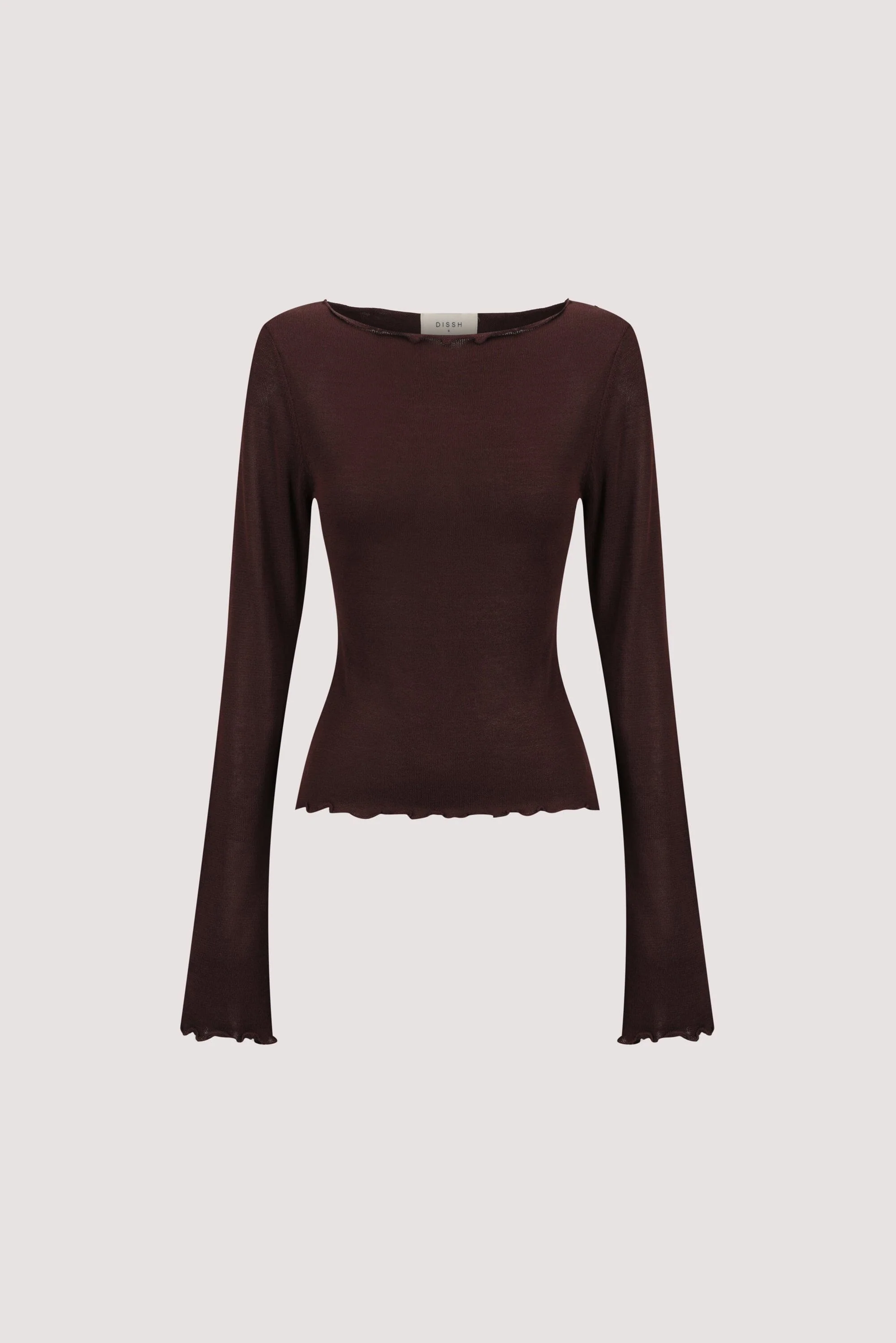 BLAKE PLUM LONG SLEEVE BOAT NECK KNIT TOP - Image 6