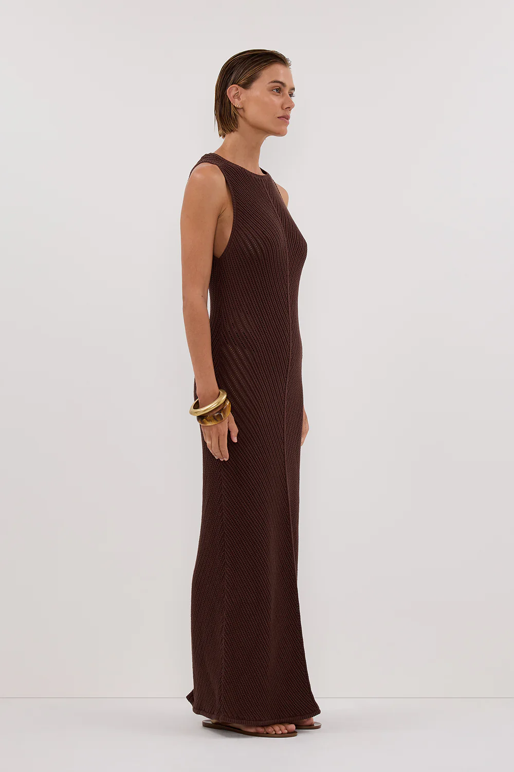 BLOOM CHOC CROCHET MAXI DRESS - Image 3
