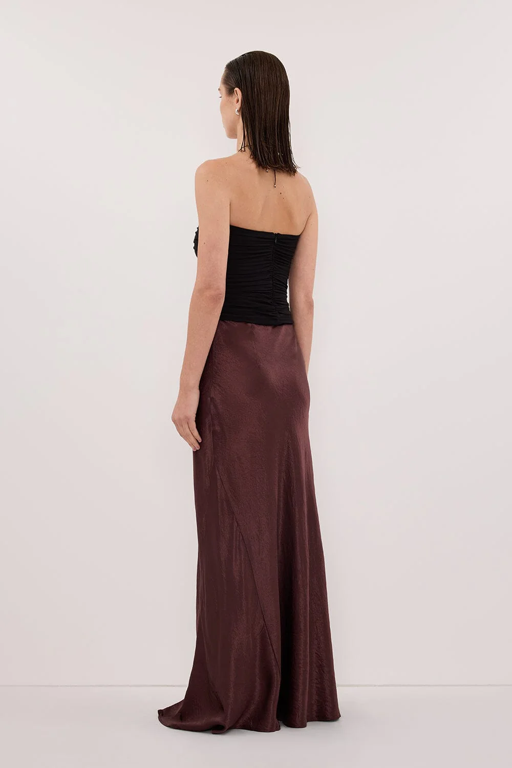 BREANNA WALNUT JACQUARD MAXI SKIRT - Image 4