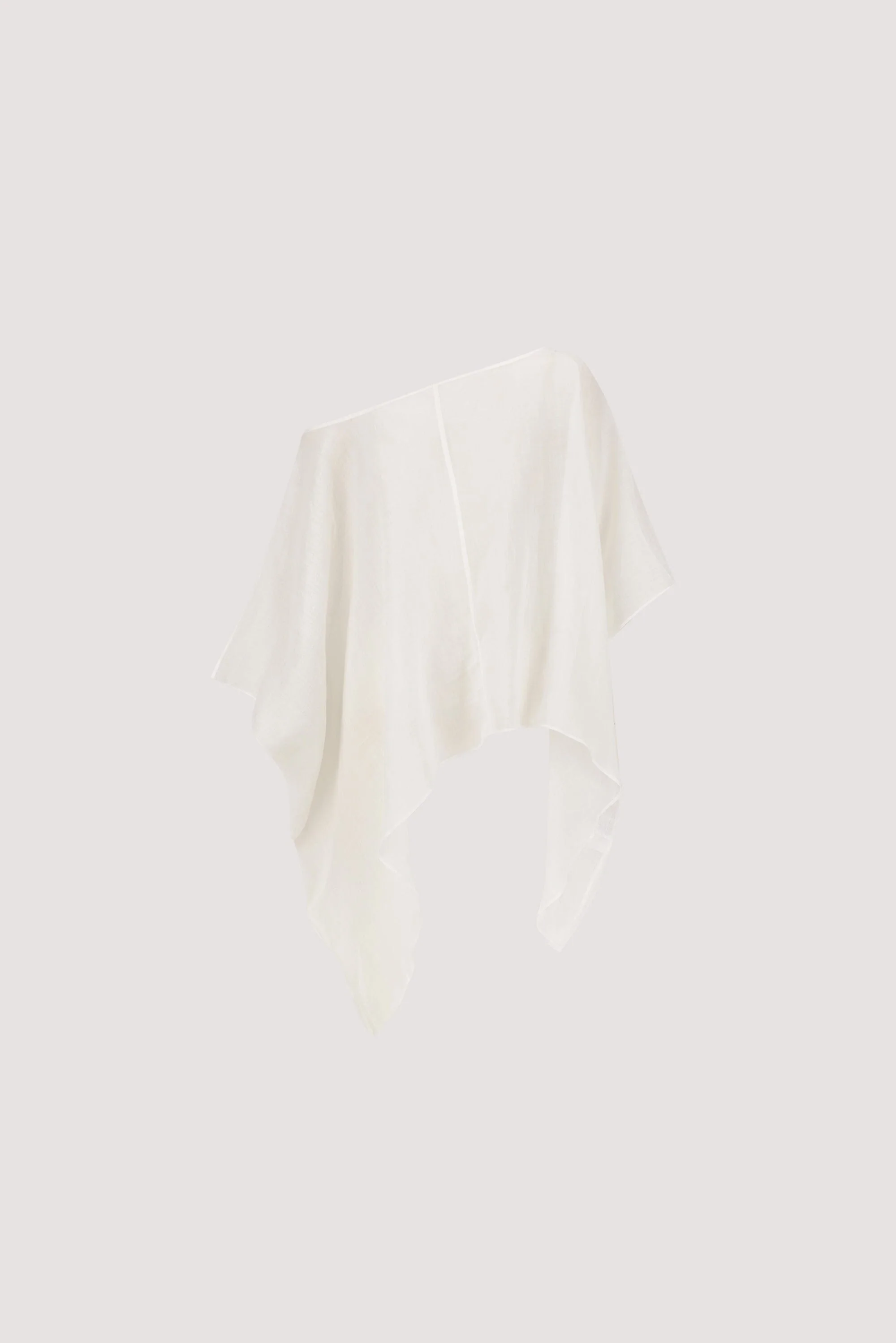 BRIANNE WHITE BATWING RAMIE TOP - Image 6