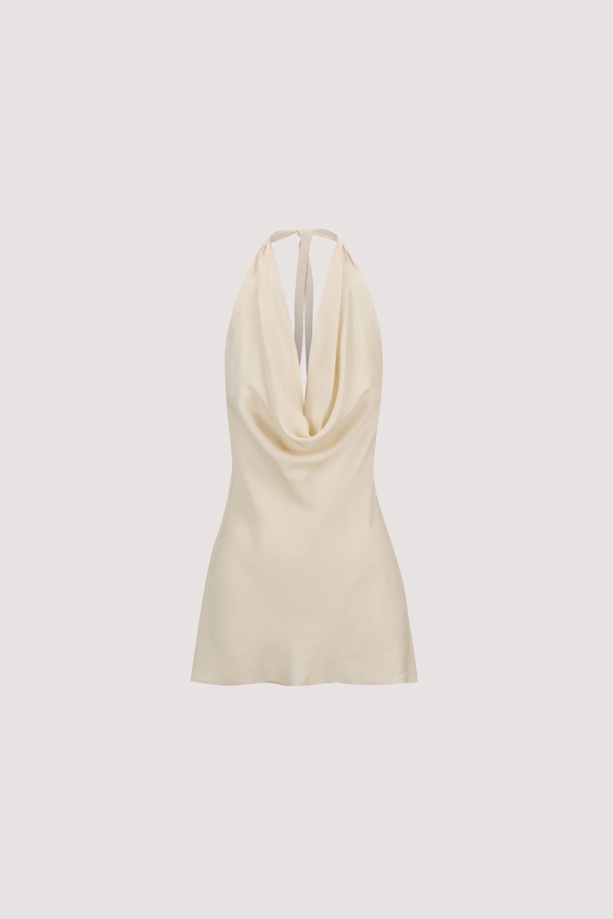 CARLENE STRAW SLEEVELESS CUPRO COWL TOP - Image 6