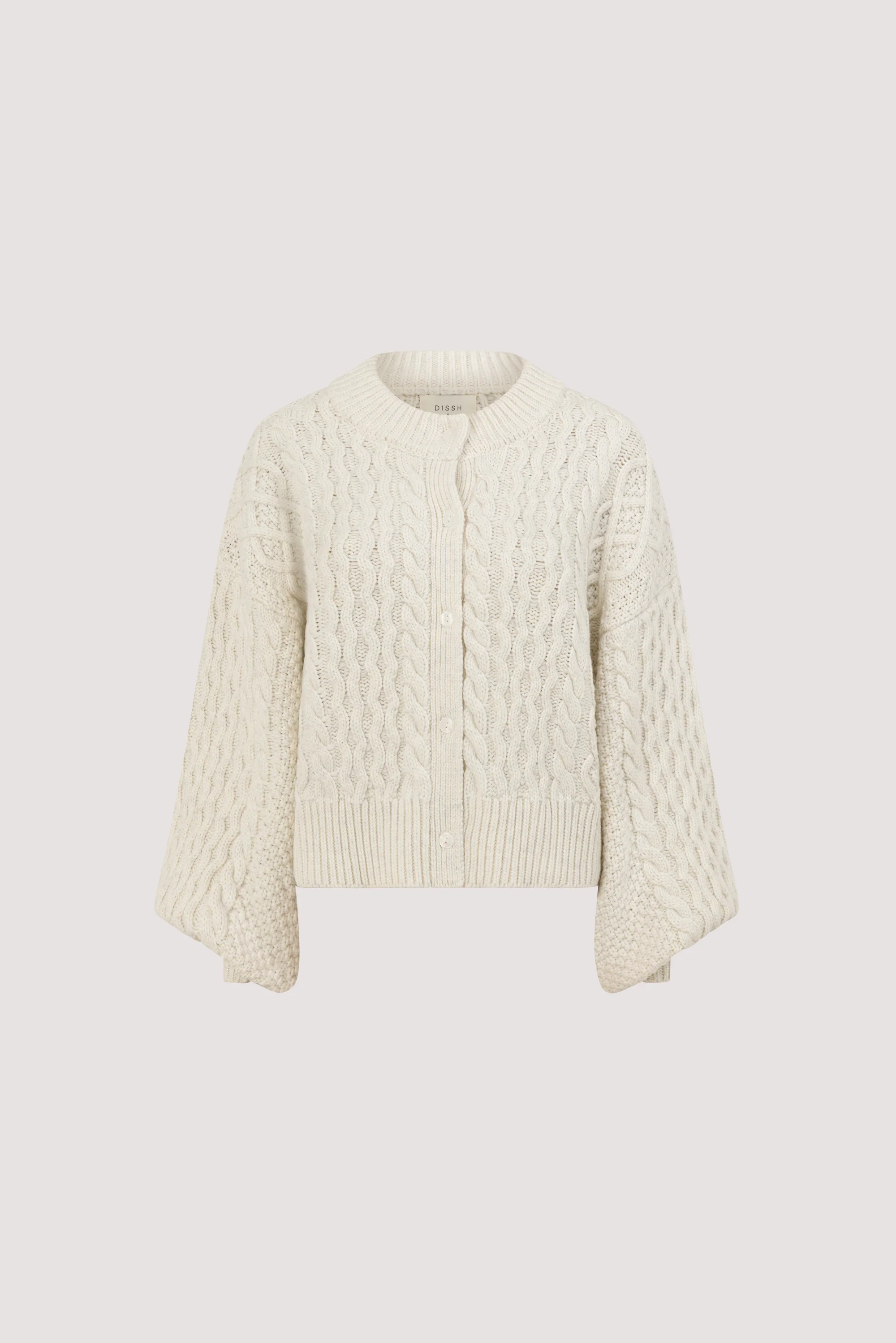 CARMEN IVORY CABLE KNIT CARDIGAN - Image 7
