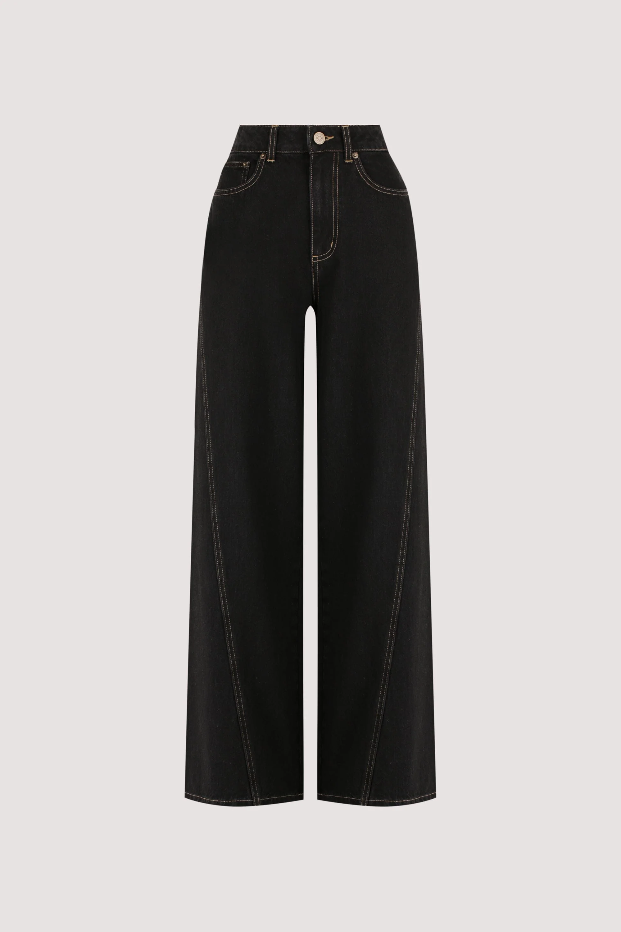 CARSON JET BLACK WIDE LEG JEAN - Image 6