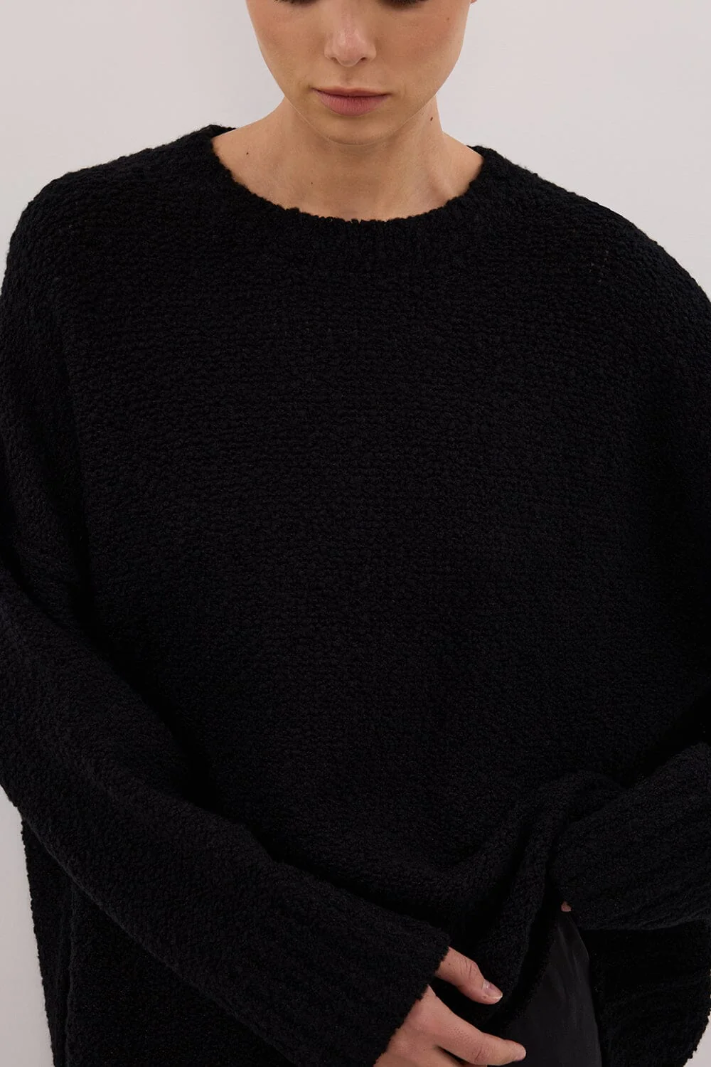 CICI BLACK LONGLINE JUMPER - Image 5