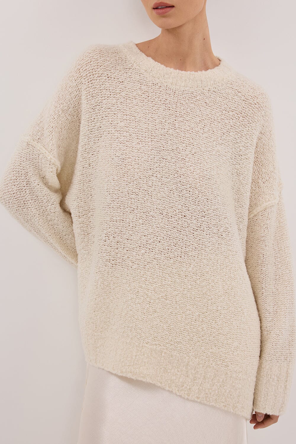 CICI CREAM LONGLINE JUMPER - Image 6