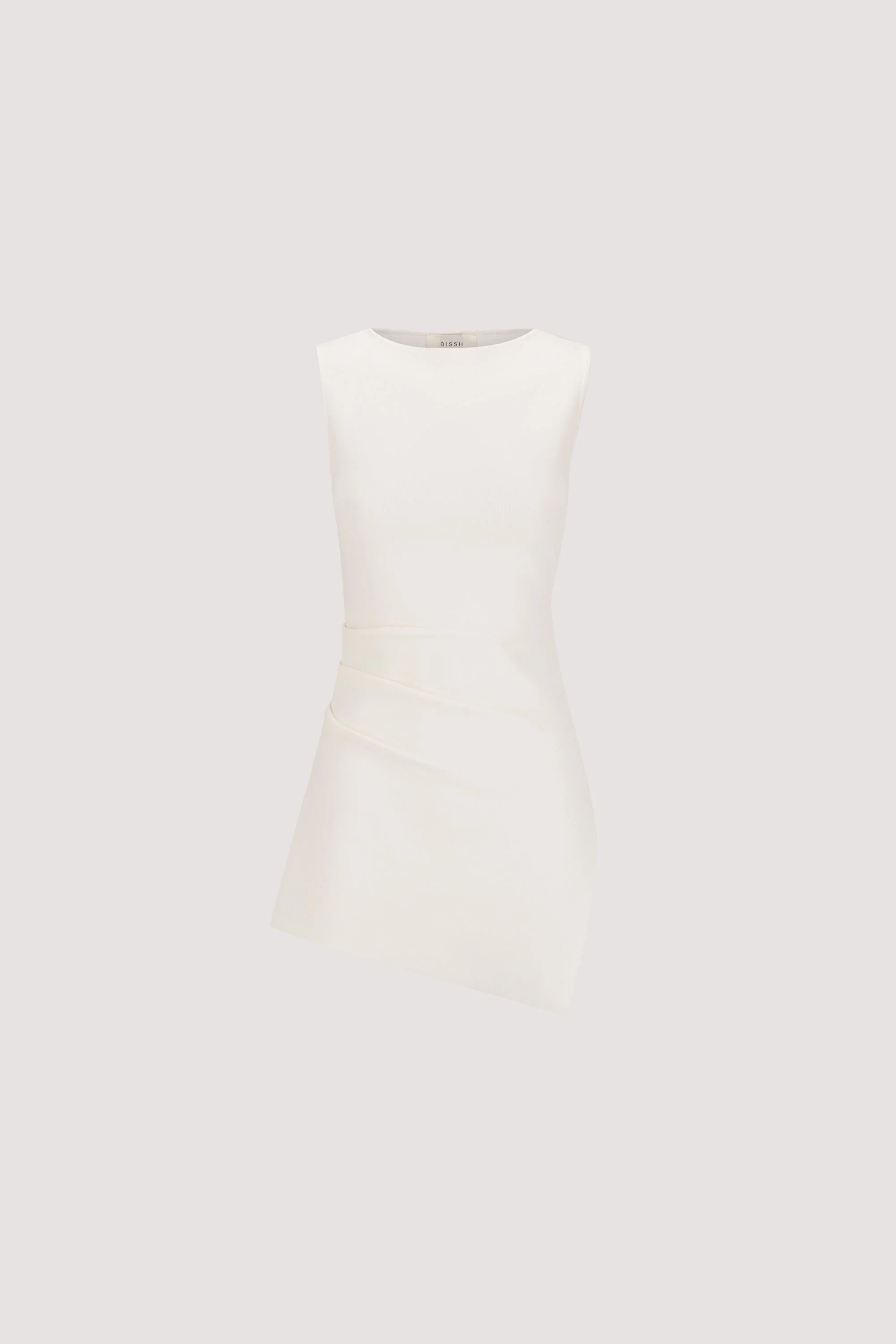CLEO WHITE SLEEVELESS LONGLINE KNIT TOP  - Image 6