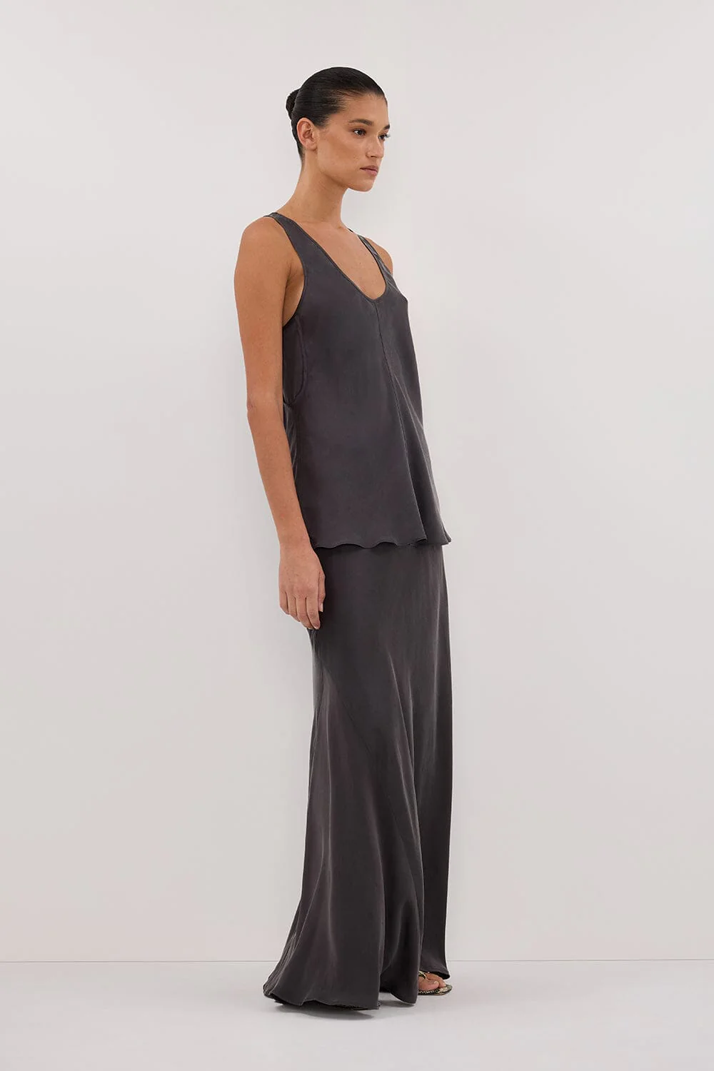 COLETTE PETROL SILK CAMI TOP - Image 3