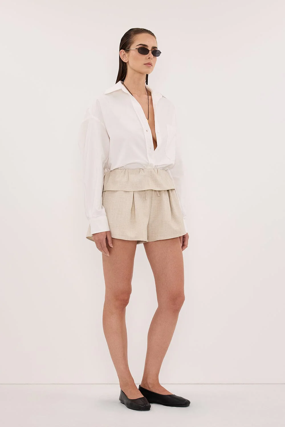 CYRUS NATURAL MARLE FISHERMAN SHORT - Image 4