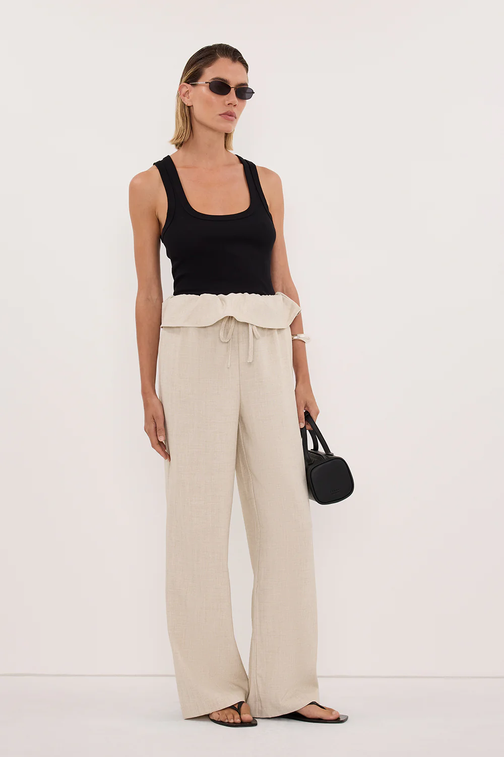 CYRUS NATURAL MARLE FISHERMAN PANT - Image 4