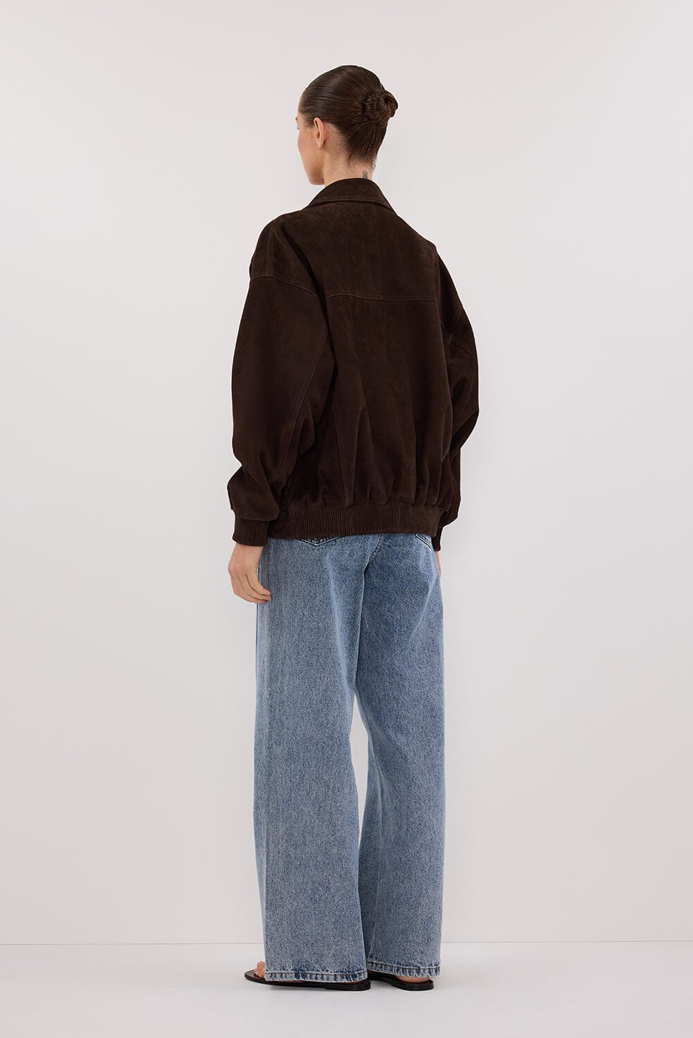 DALTON BITTER CHOC SUEDE BOMBER - Image 7