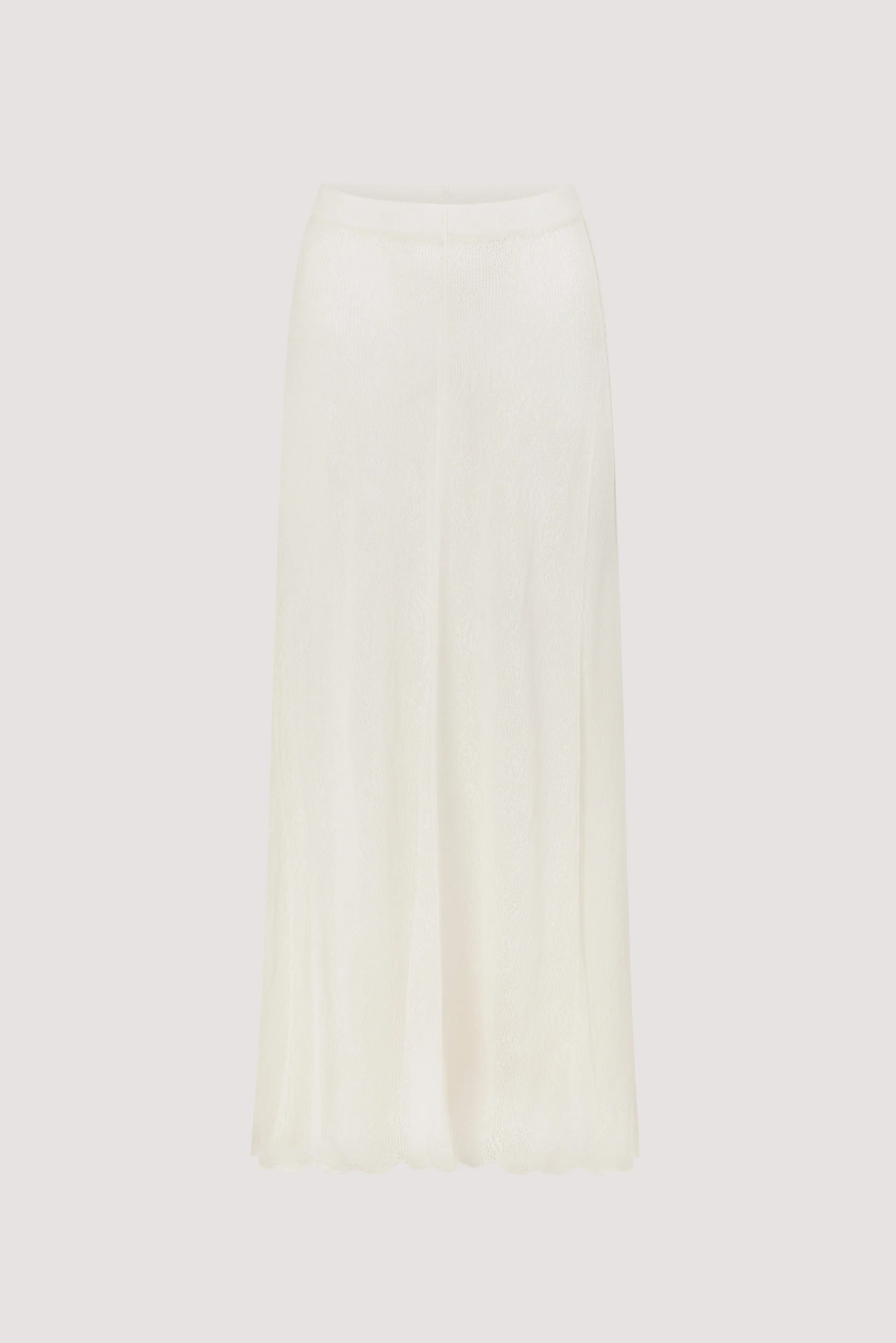 DELIA OFF WHITE LACE MAXI SKIRT - Image 9