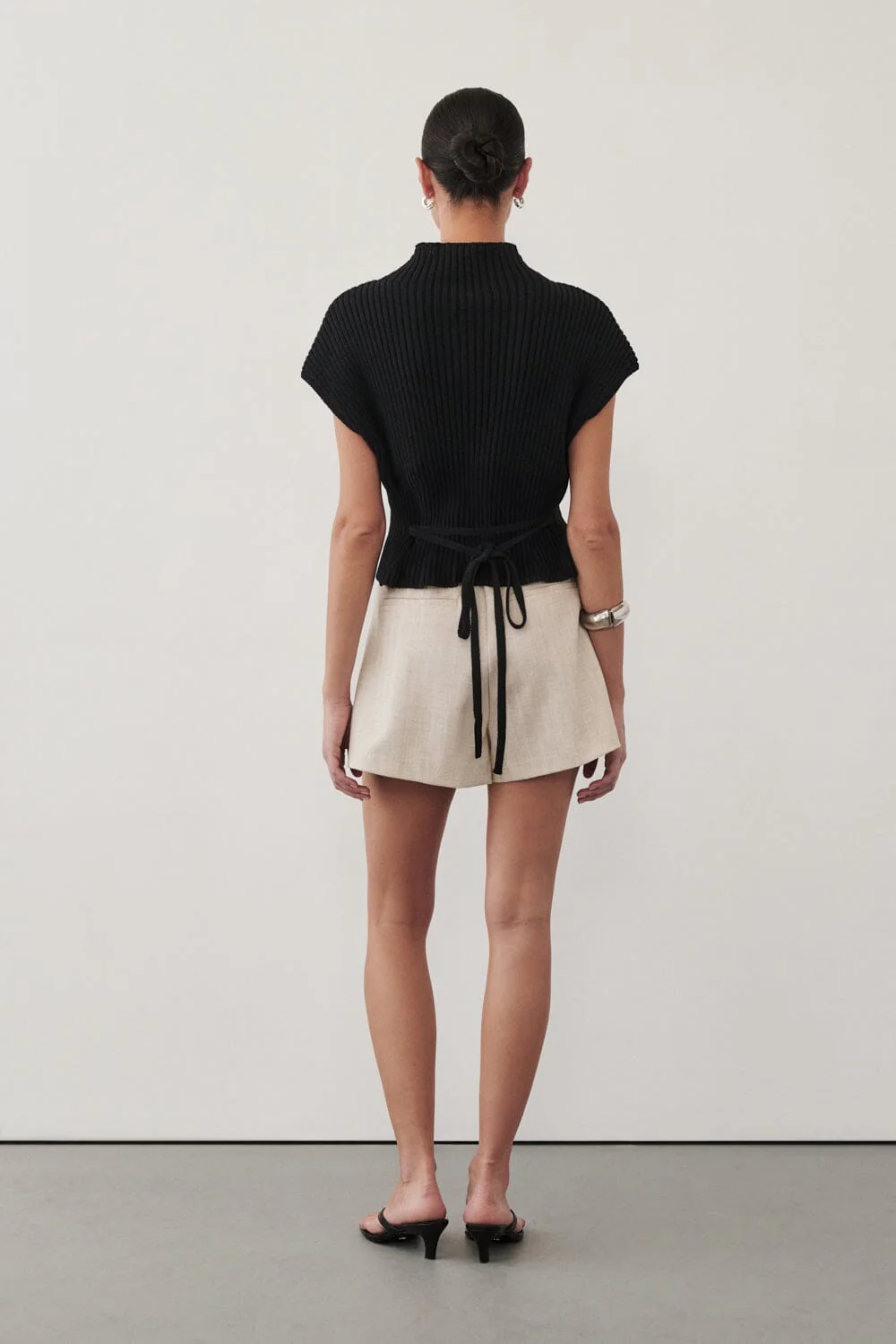 DELLA BLACK KNIT TOP - Image 5