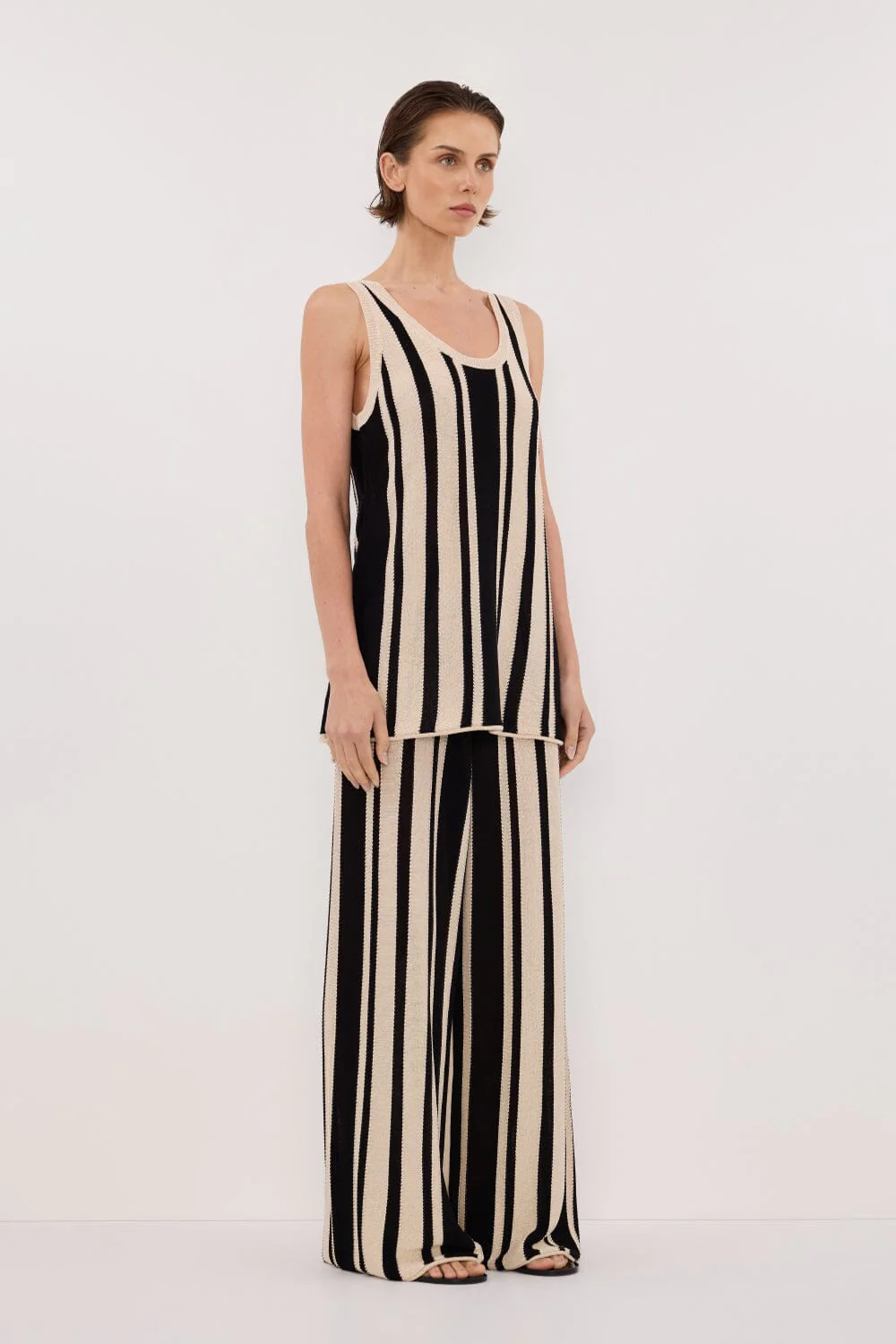 DELPHI STRIPE LONGLINE KNIT TUNIC - Image 4