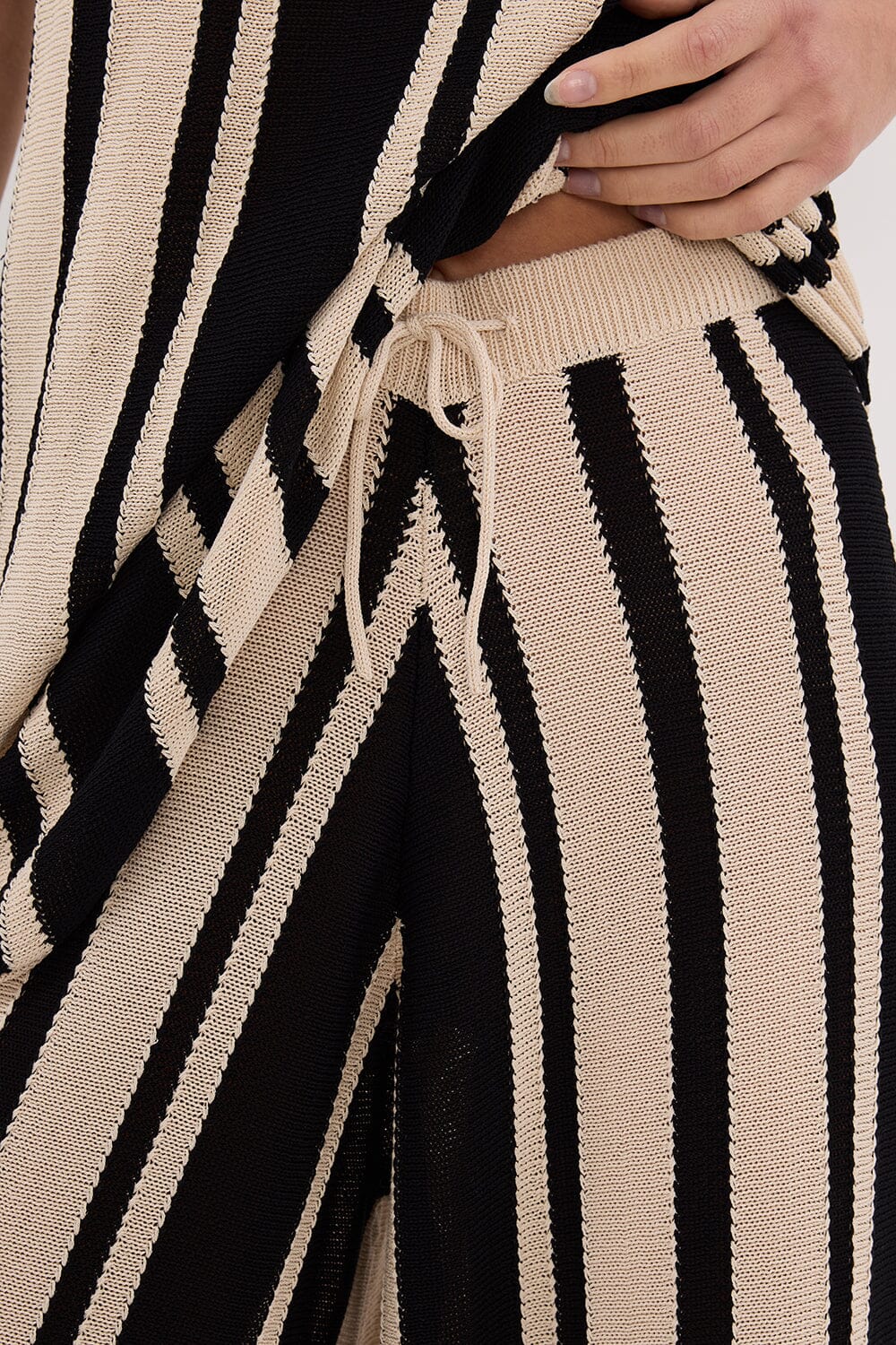 DELPHI STRIPE WIDE LEG KNIT PANT - Image 6