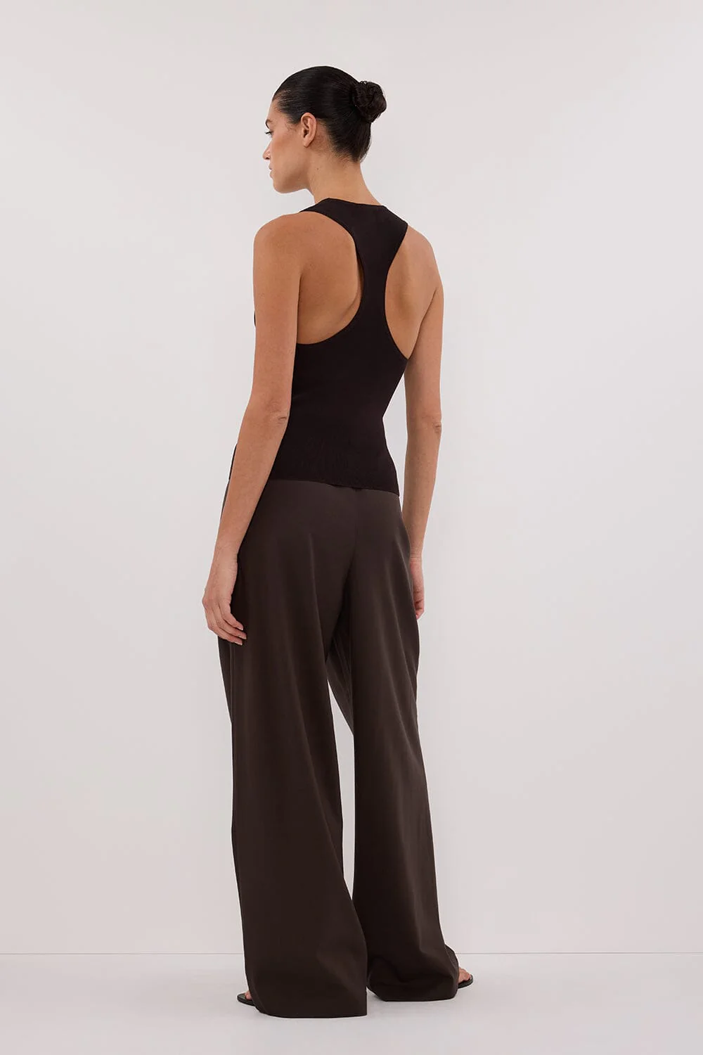 DEVIN BITTER CHOC RACER KNIT TANK - Image 4