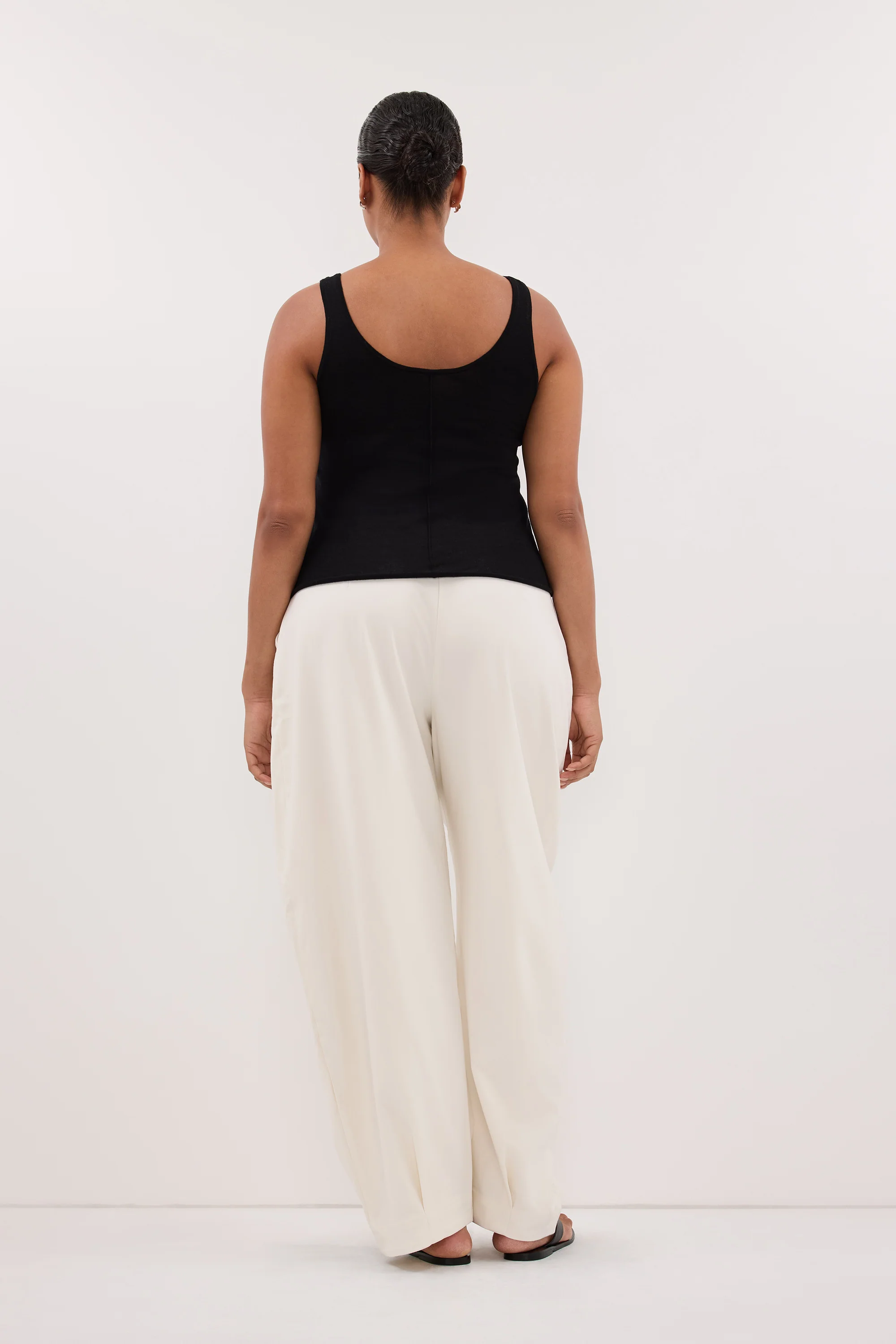 DUKE BLACK MERINO KNIT TANK - Image 7