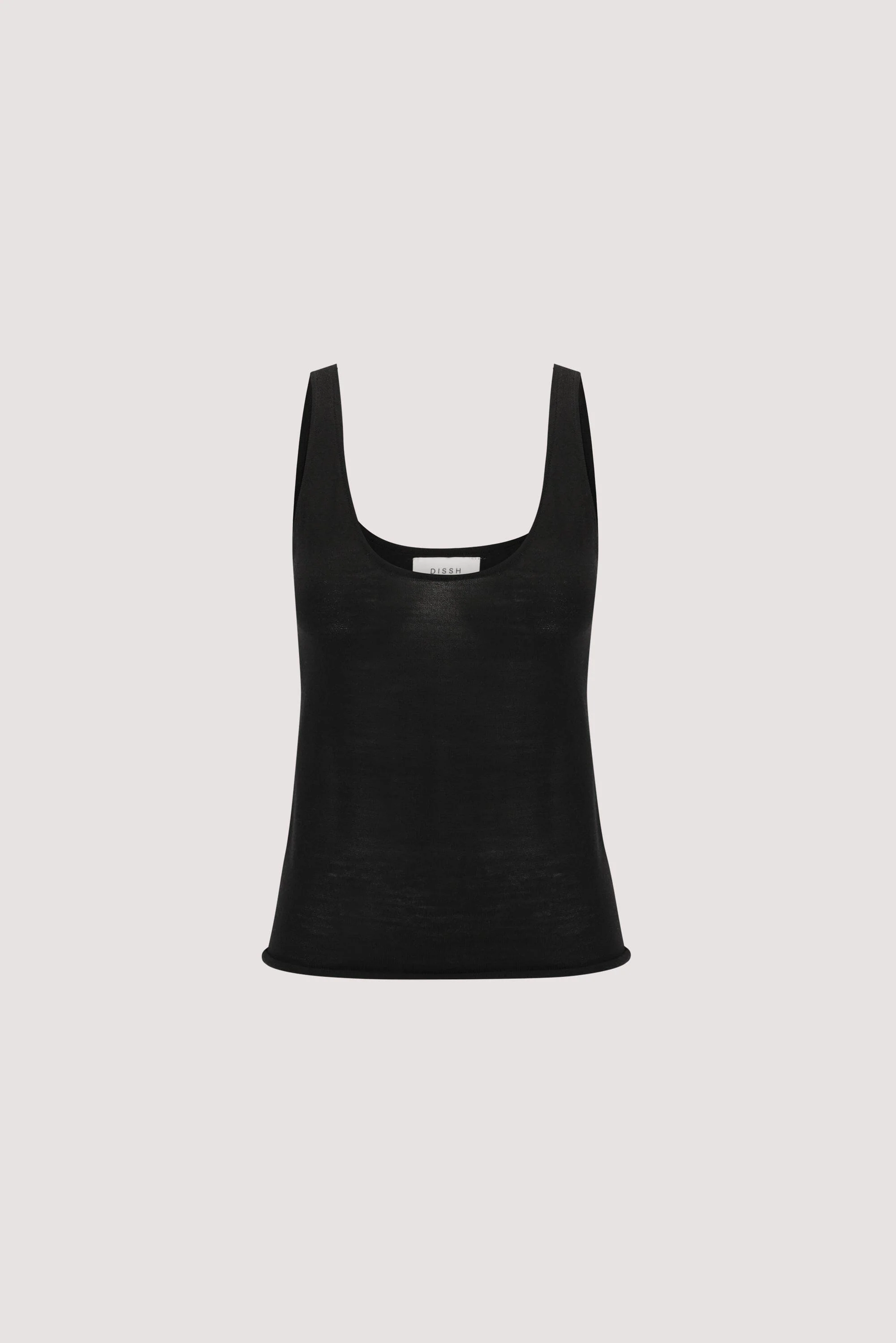 DUKE BLACK MERINO KNIT TANK - Image 8