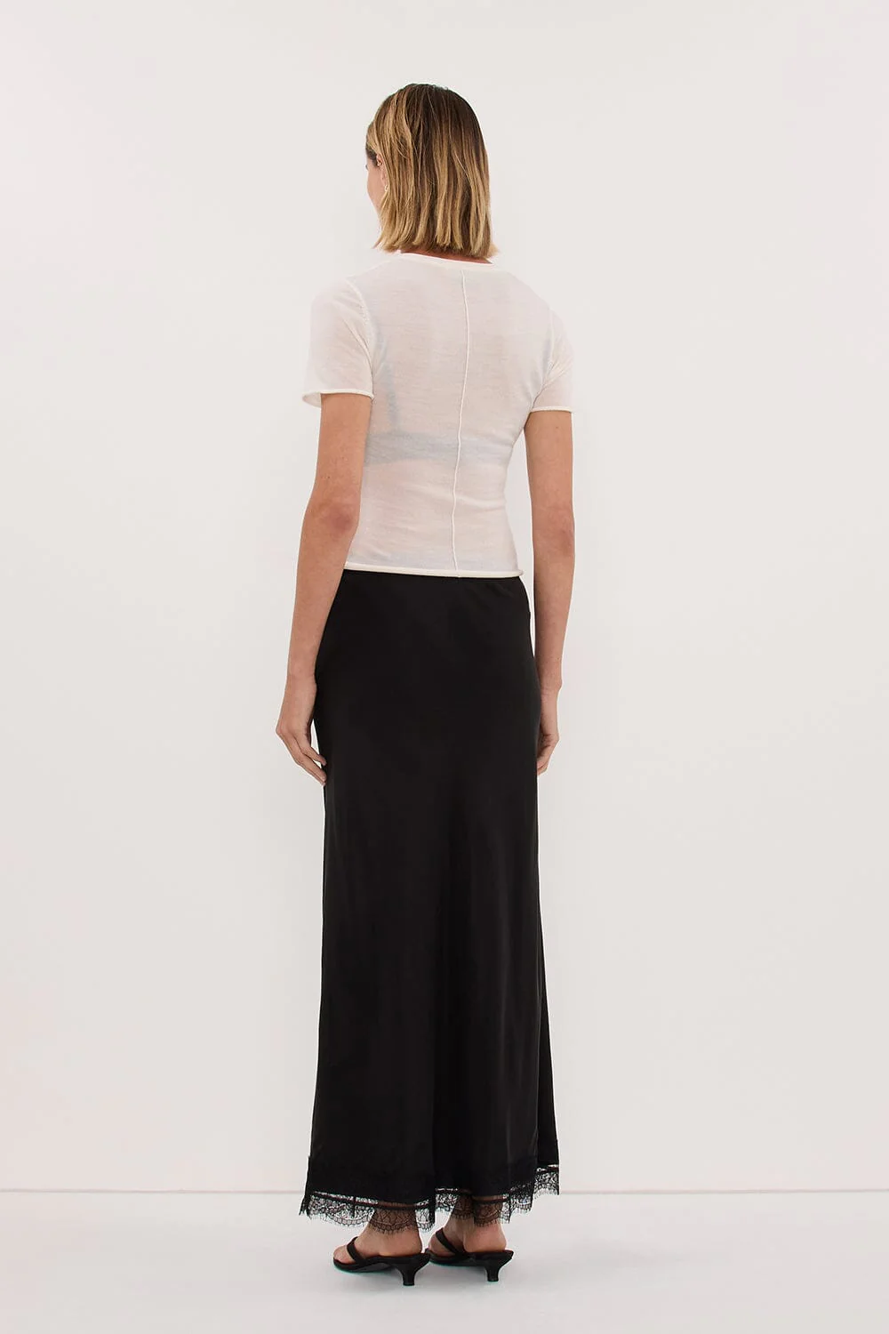 DUKE OFF WHITE MERINO KNIT BABY TEE - Image 5