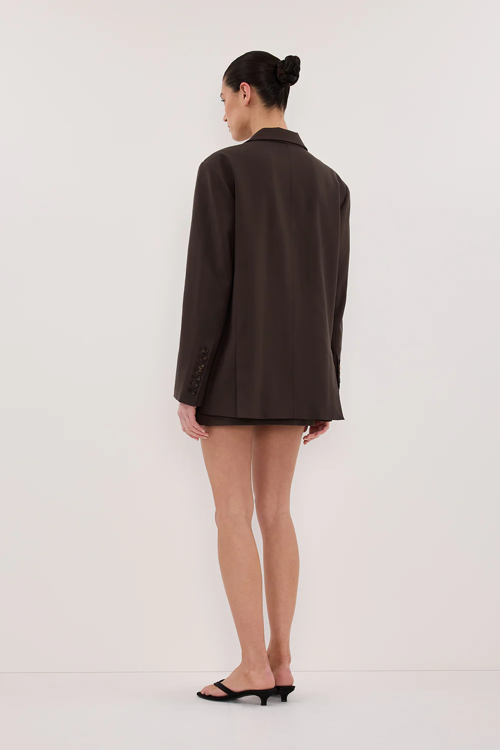 EDEN BITTER CHOC OVERSIZED BOXY BLAZER - Image 4