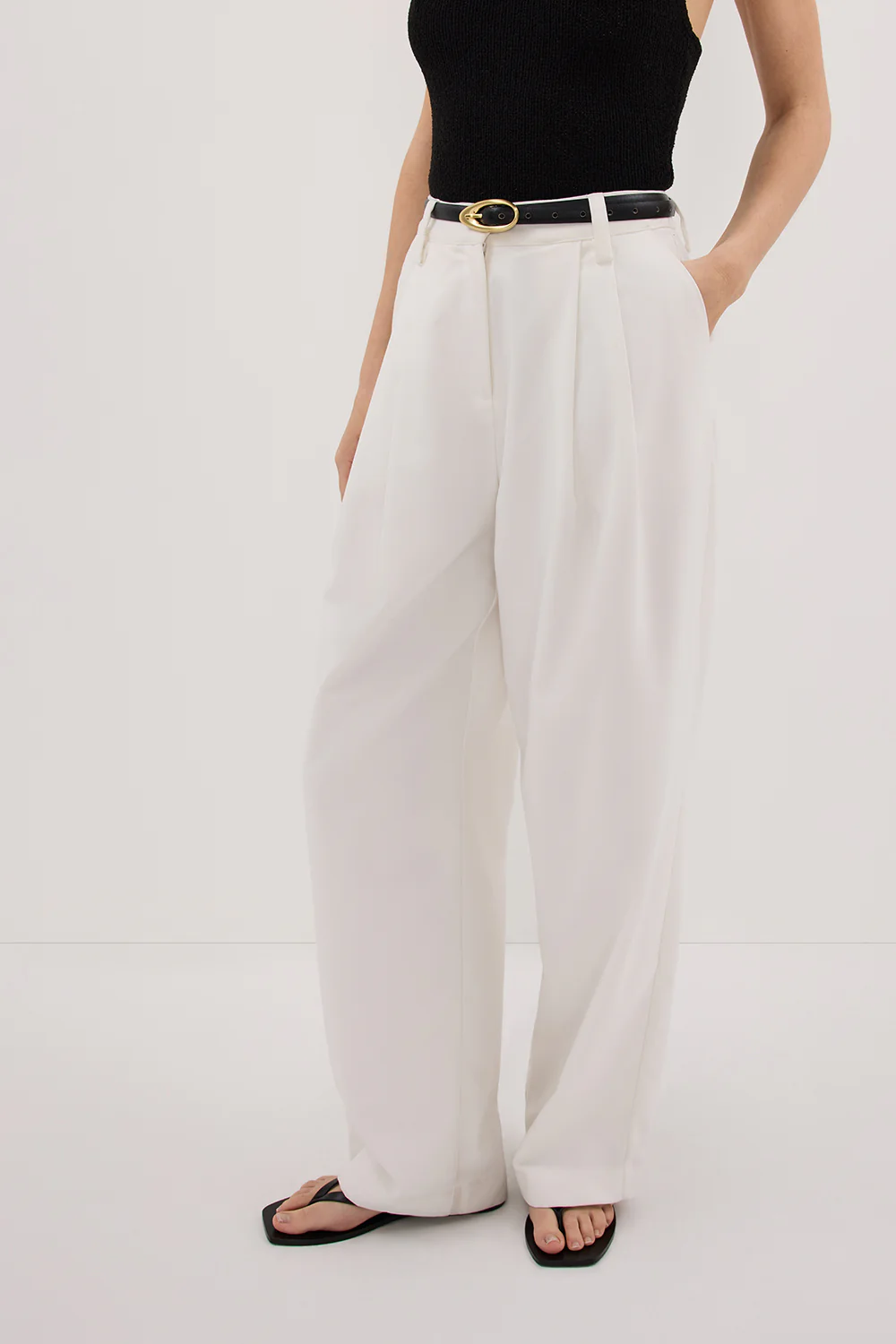 EDEN WHITE TAILORED PANT - Image 2