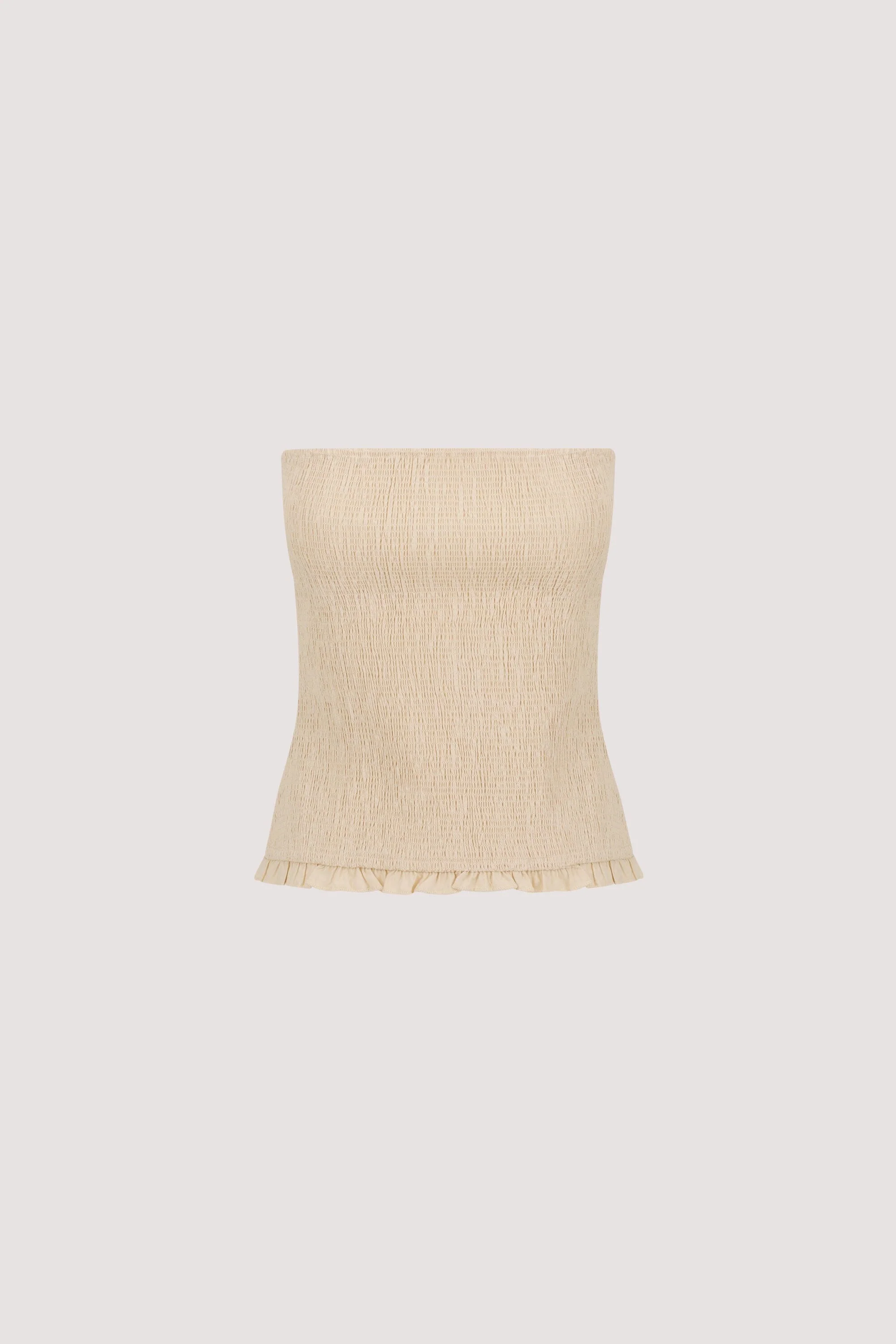 EDIE STONE STRAPLESS COTTON TOP - Image 7