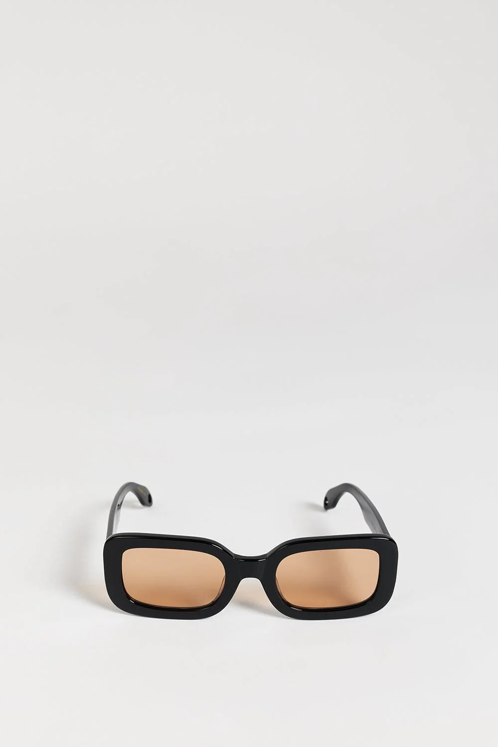 ELISA JOHNSON LEXI GLOSS BLACK LIGHT BROWN LENS SUNGLASSES - Image 2