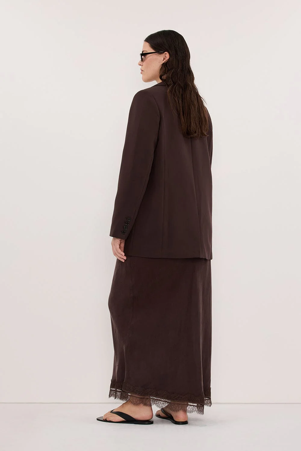 ELLE DARK CHOCOLATE BLAZER - Image 7
