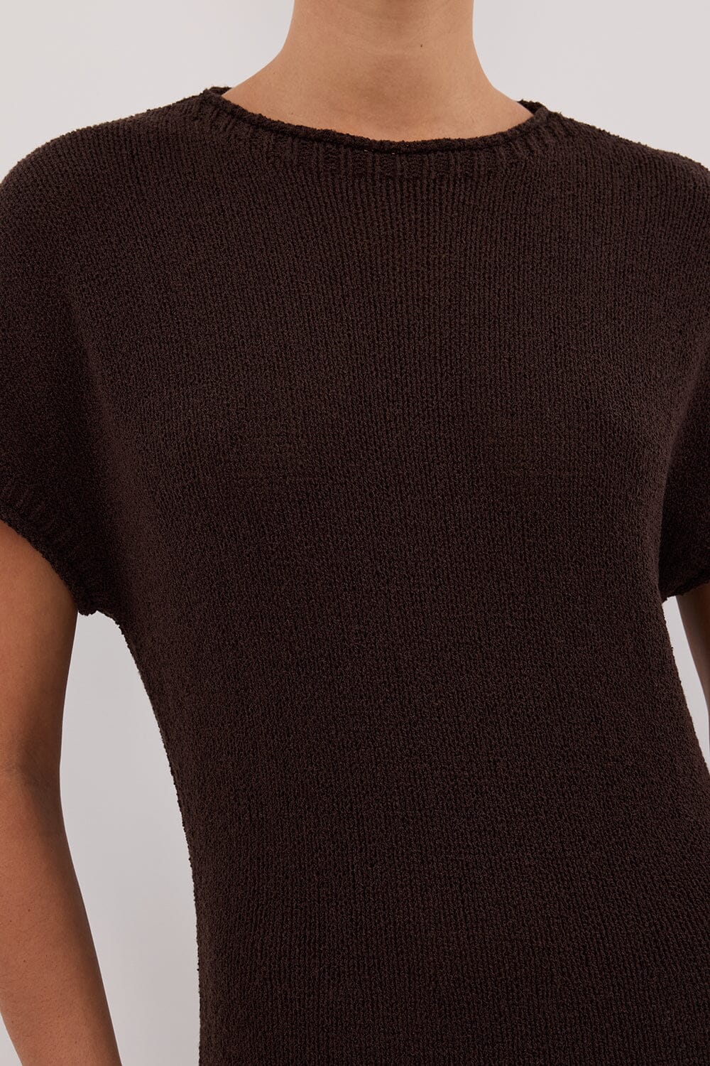 ERIN CHOC KNIT MAXI DRESS - Image 5