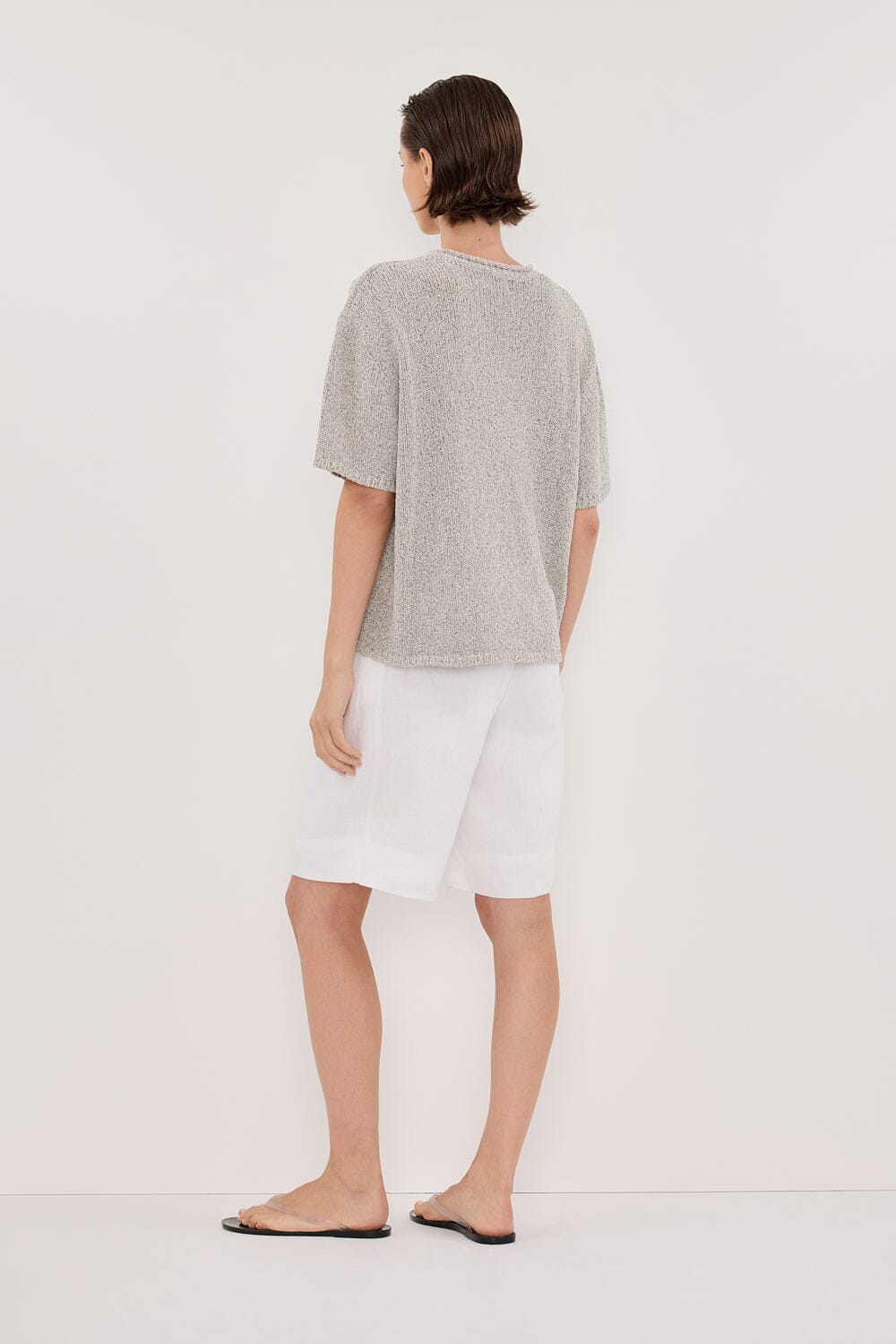 ERIN SILVER MARLE BOXY KNIT TEE - Image 4