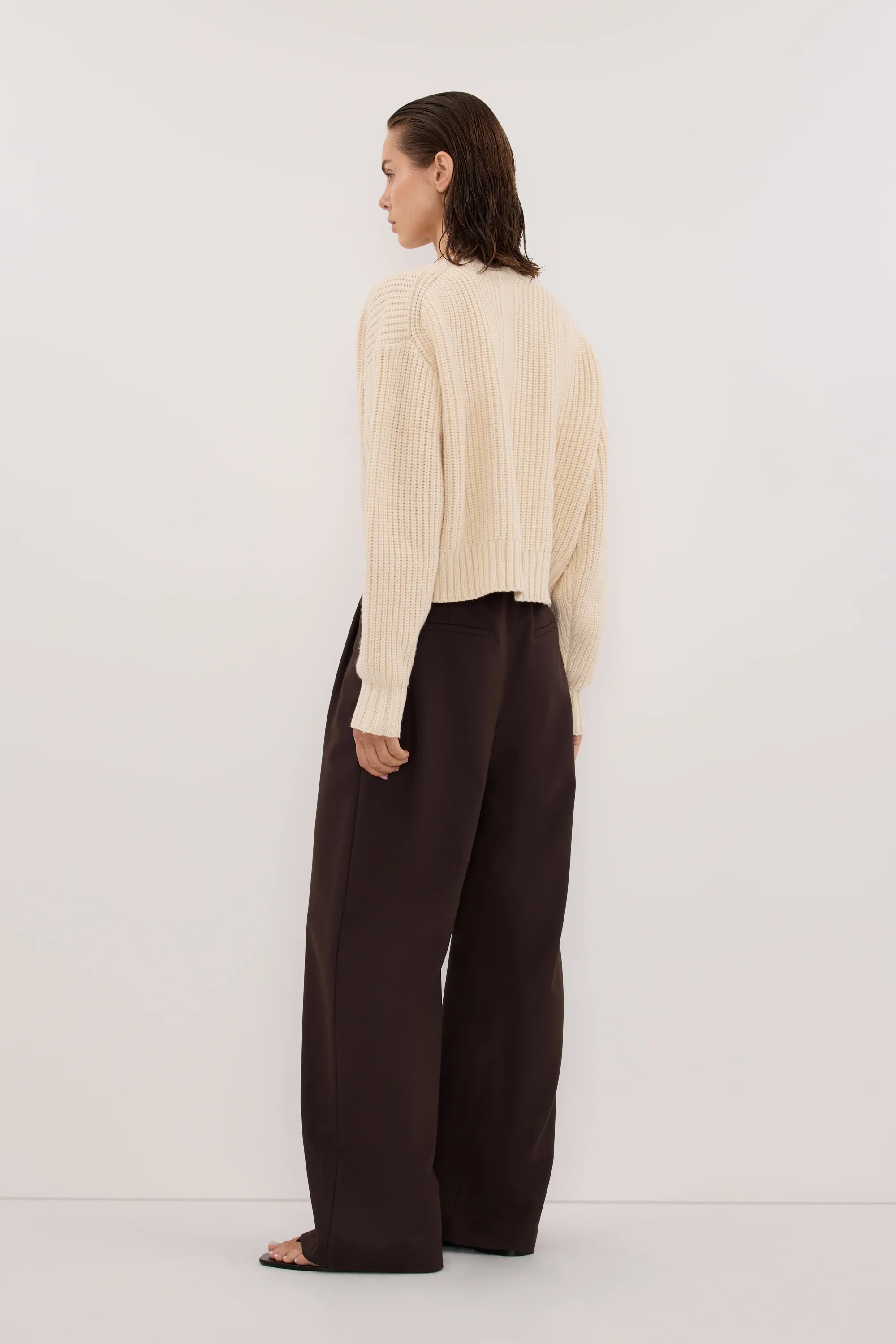 EVALINA SANDSTONE KNIT CARDIGAN - Image 4