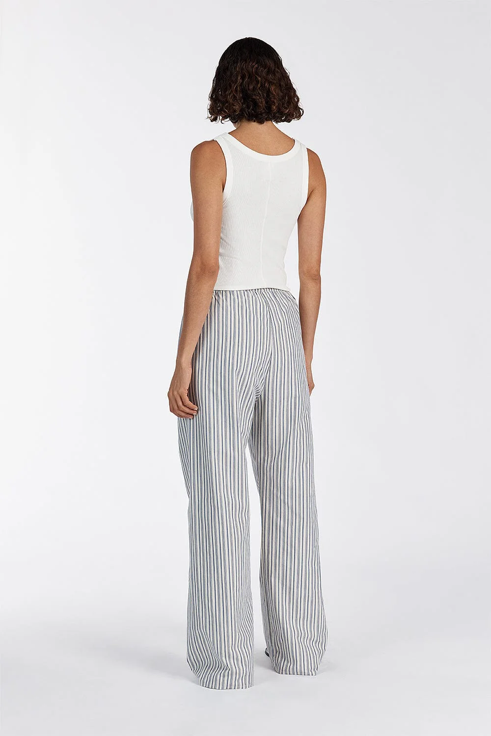 EZRA BLUE STRIPE DRAWSTRING PANT - Image 6
