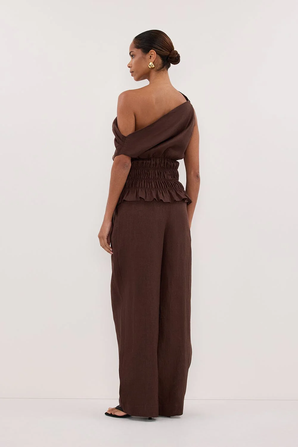 FRAN COCOA CHOC LINEN PANT - Image 7