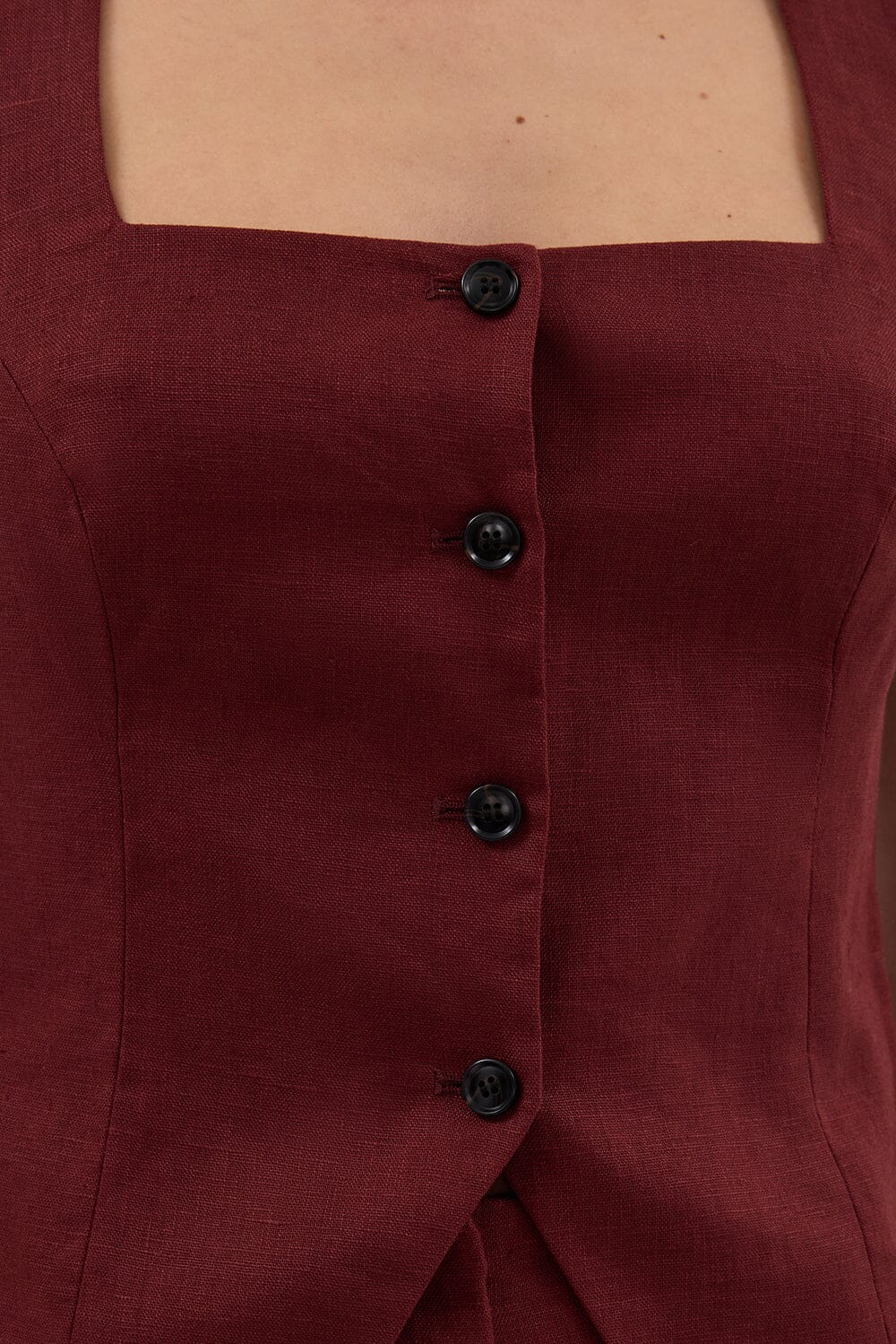FRAN SAHARA LINEN VEST - Image 5