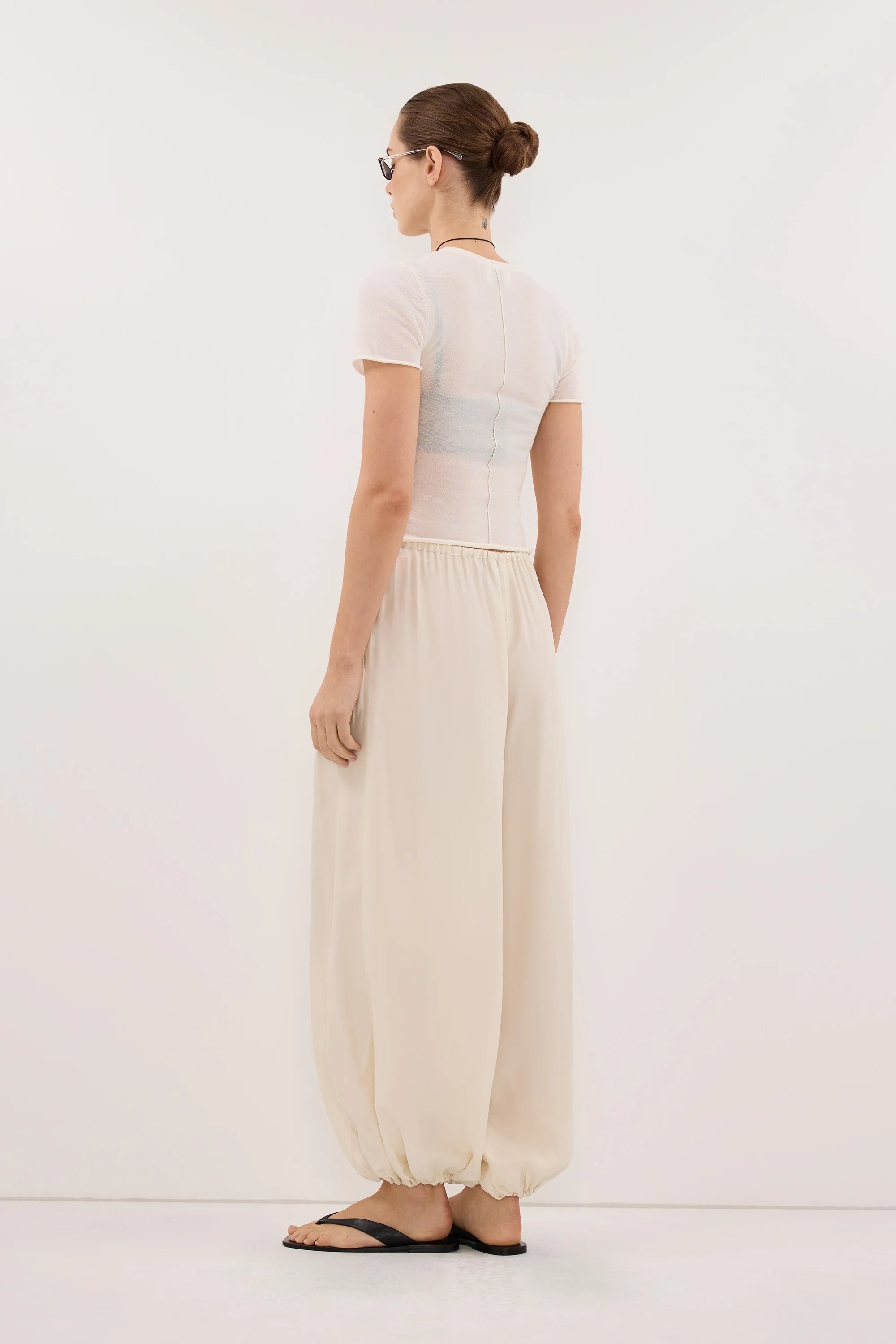 FRANCIS SANDSTONE CUPRO BALLOON PANT - Image 4