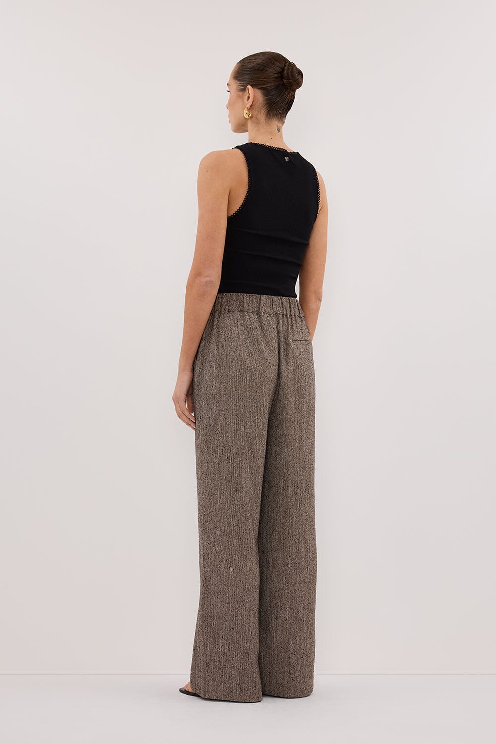 FRANKIE CHOC TWEED PANT - Image 7
