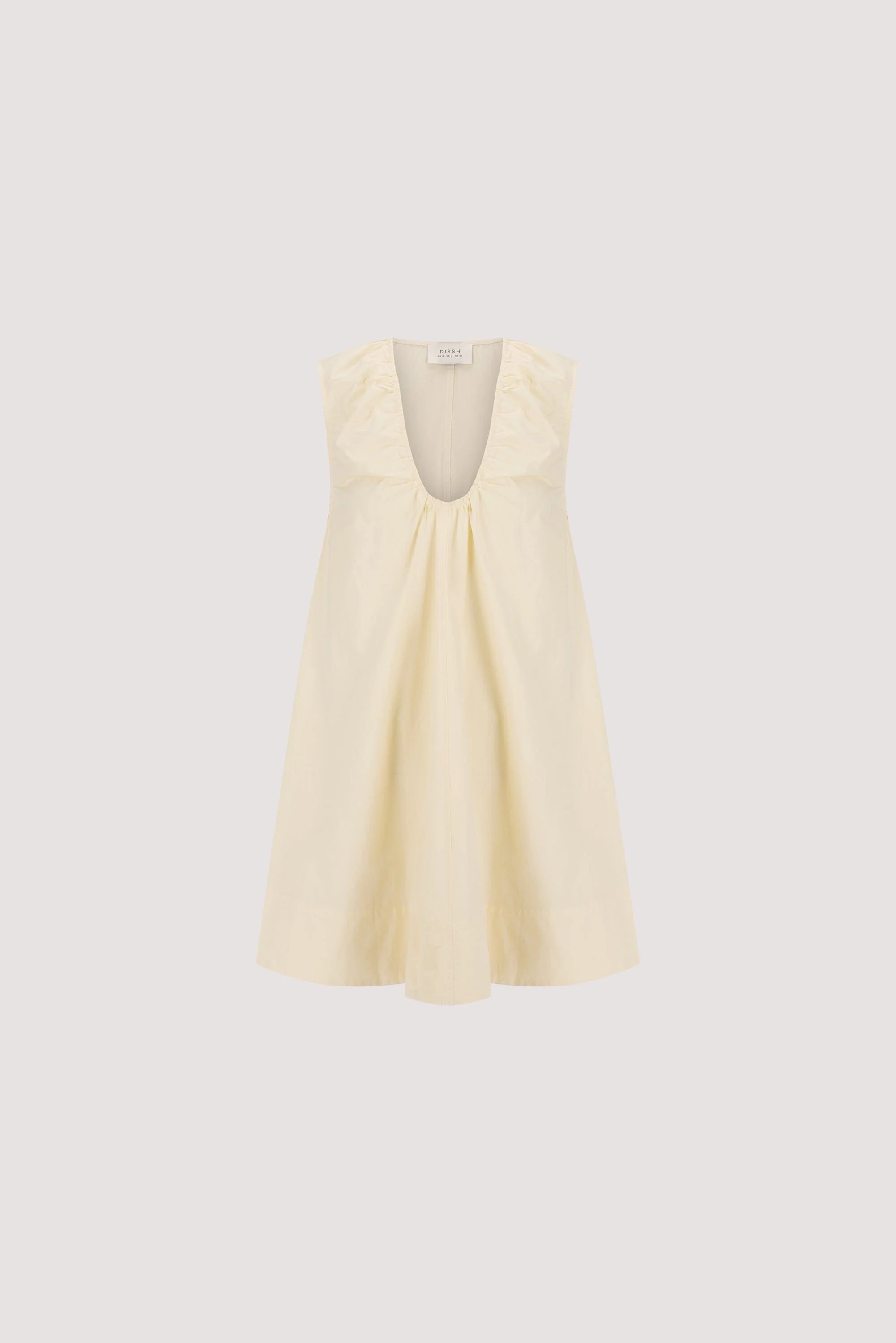 GABBY BUTTERMILK OVERSIZED COTTON MINI DRESS - Image 6